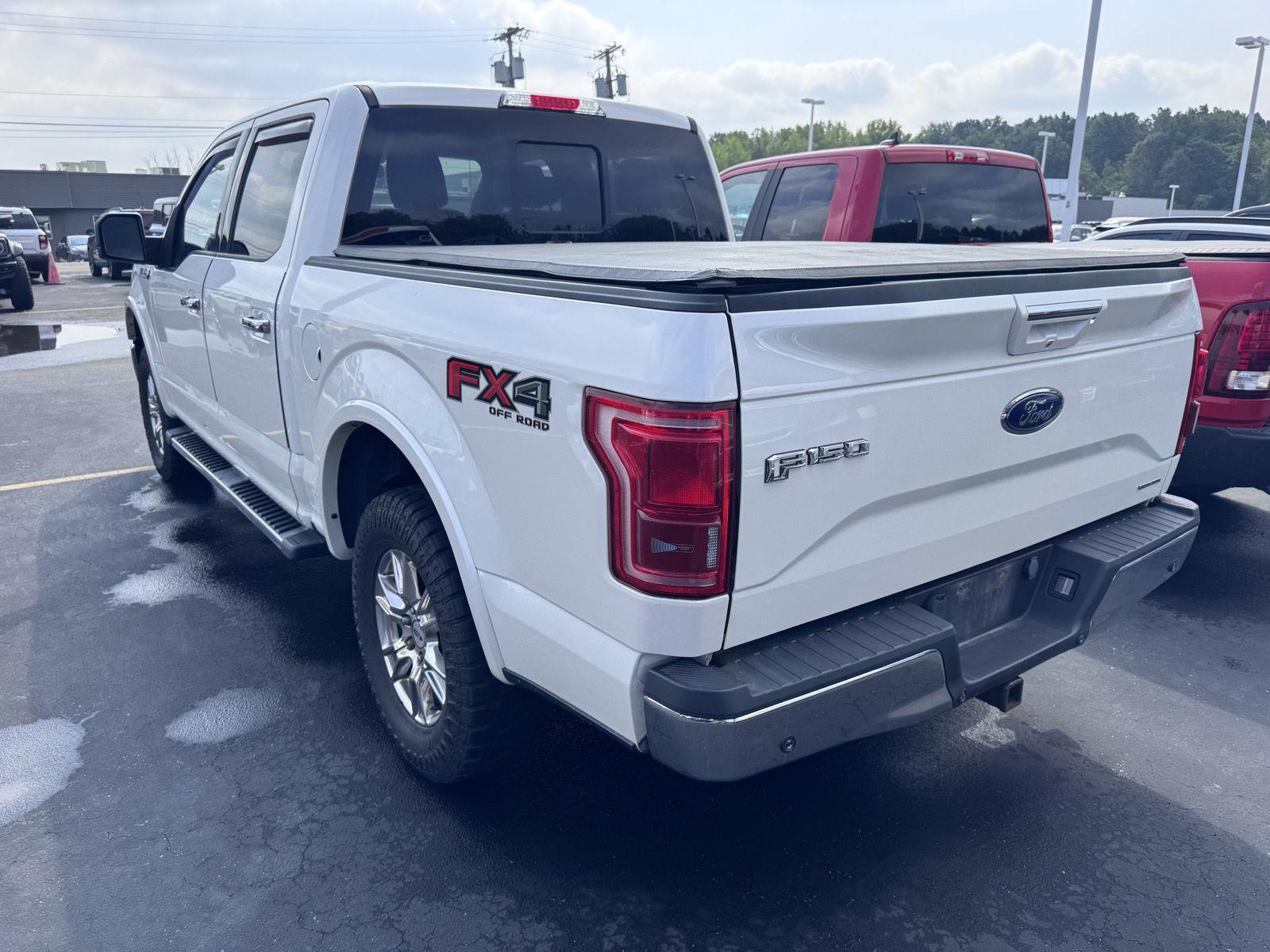 Used 2015 White Platinum Metallic Tri-Coat Ford Lariat image 4