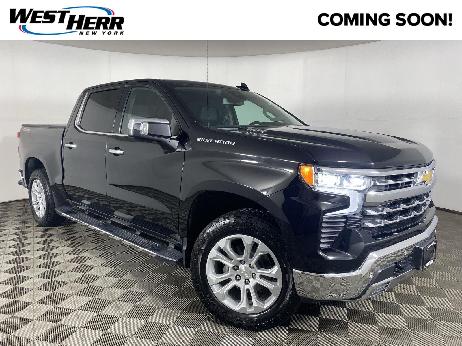 Black 2023 Chevrolet Silverado 1500 Pickup Truck Four-Wheel Drive Automatic