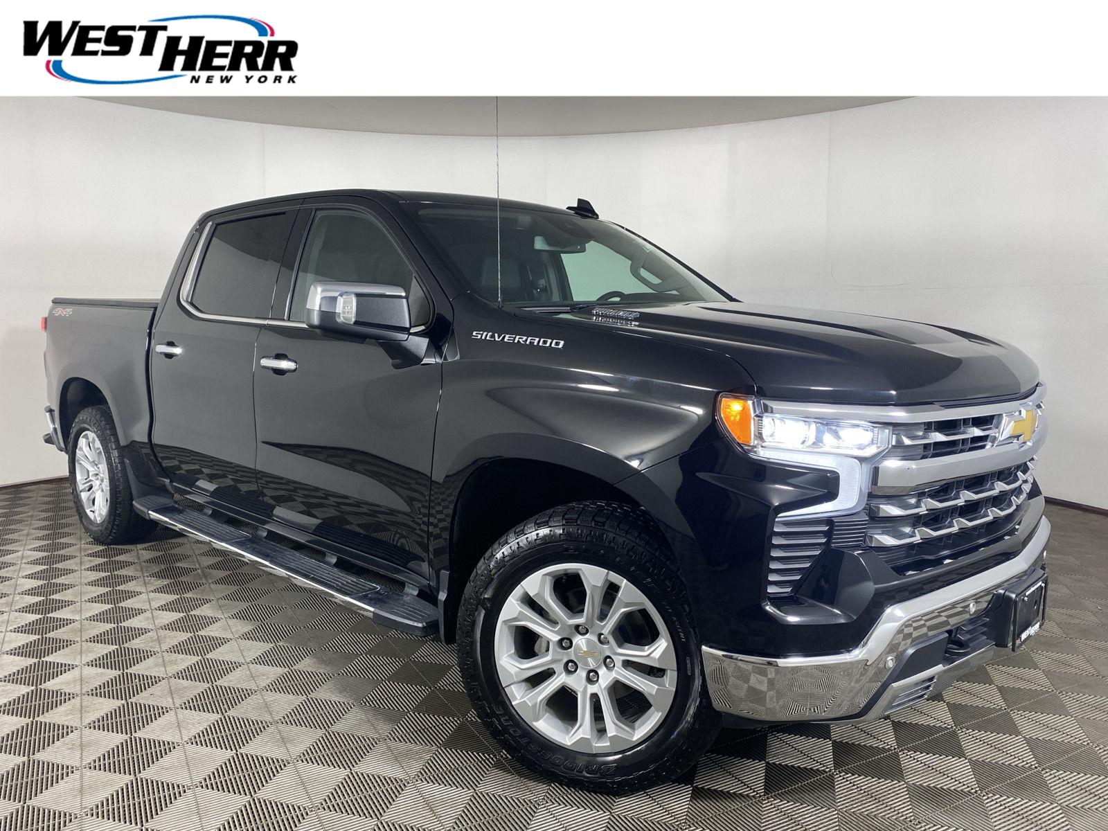Black 2023 Chevrolet Silverado 1500 Pickup Truck Four-Wheel Drive Automatic