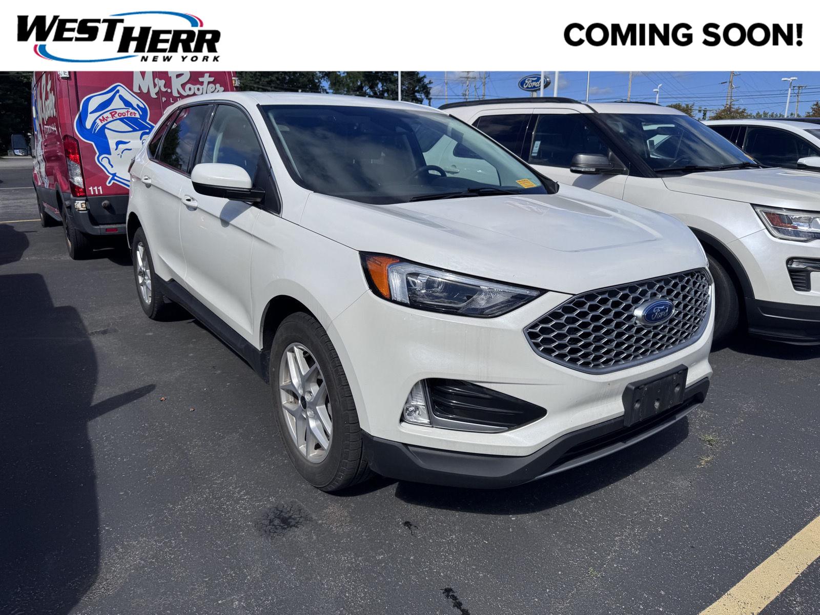 Star White Metallic Tri-Coat 2024 Ford Edge SUV / Crossover All-Wheel Drive 8-Speed Automatic