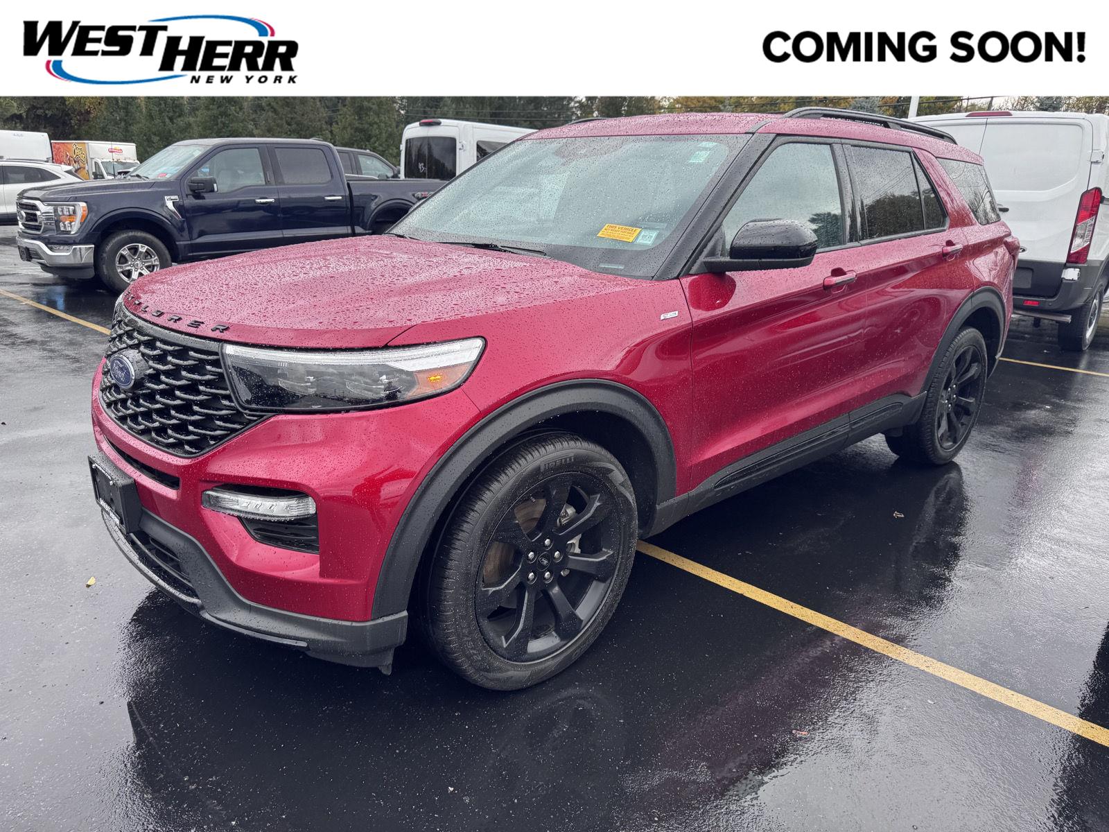 Rapid Red Metallic Tinted Clearcoat 2023 Ford Explorer SUV / Crossover All-Wheel Drive Automatic