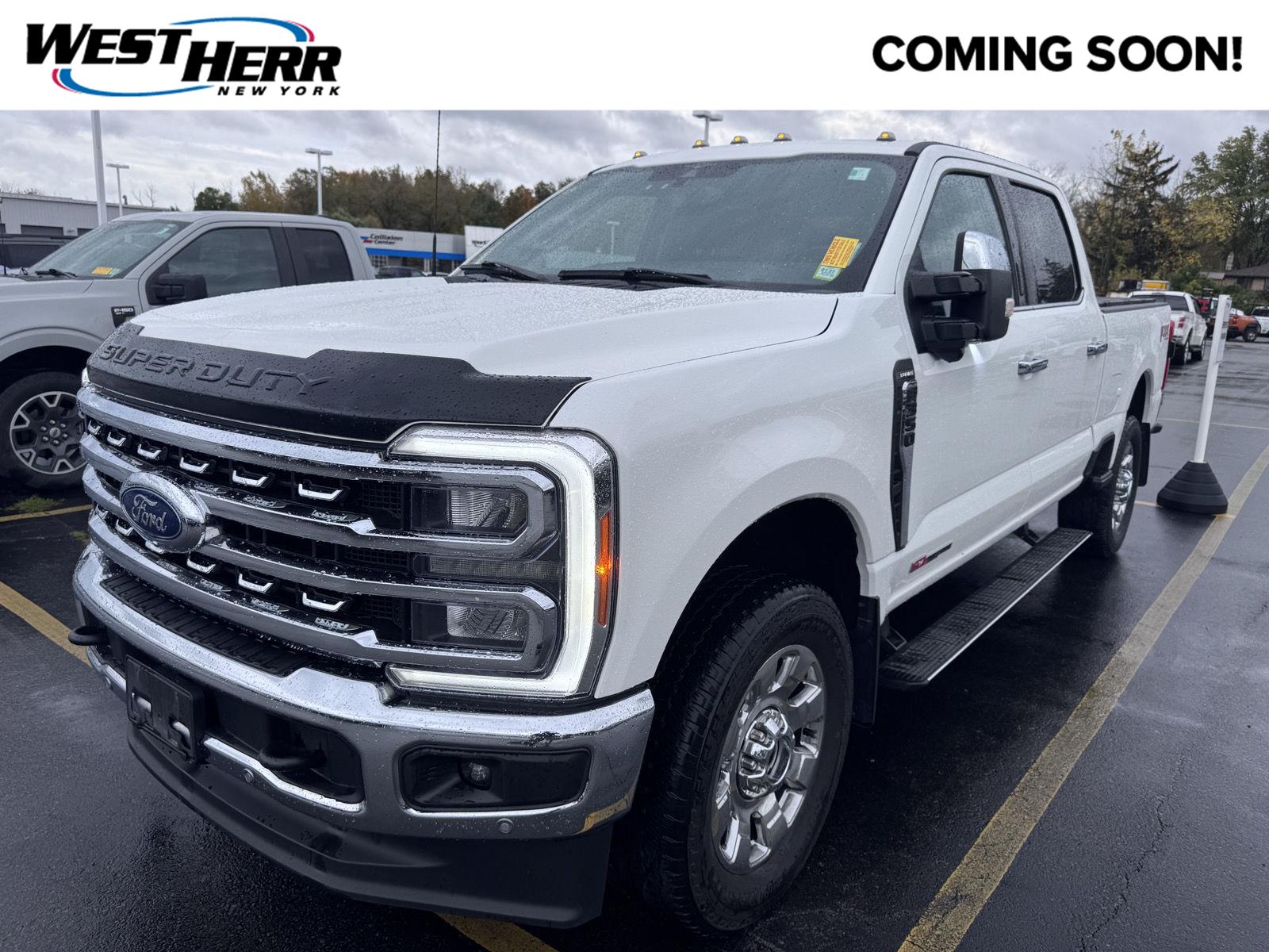 Star White Metallic Tri-Coat 2023 Ford F-350 Super Duty Pickup Truck Four-Wheel Drive Automatic