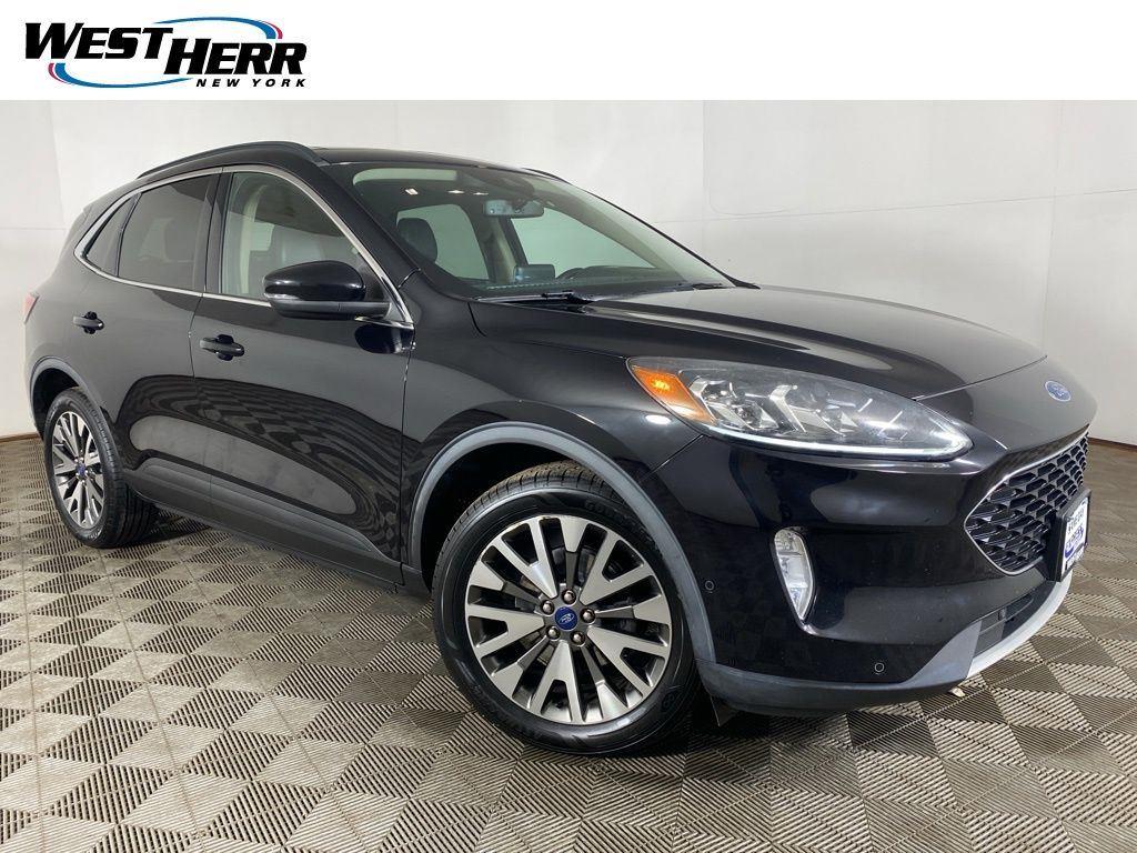 Black Metallic 2020 Ford Escape Titanium AWD SUV / Crossover All-Wheel Drive 8-Speed Automatic