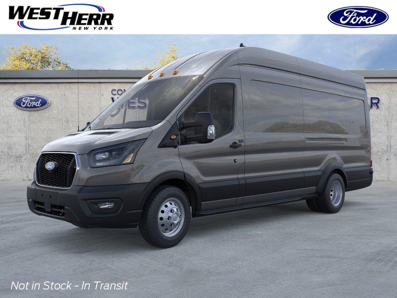 Carbonized Gray Metallic 2026 Ford Transit Cargo 350 HD High 11000 GVWR Roof Extended LB DRW AWD Van All-Wheel Drive