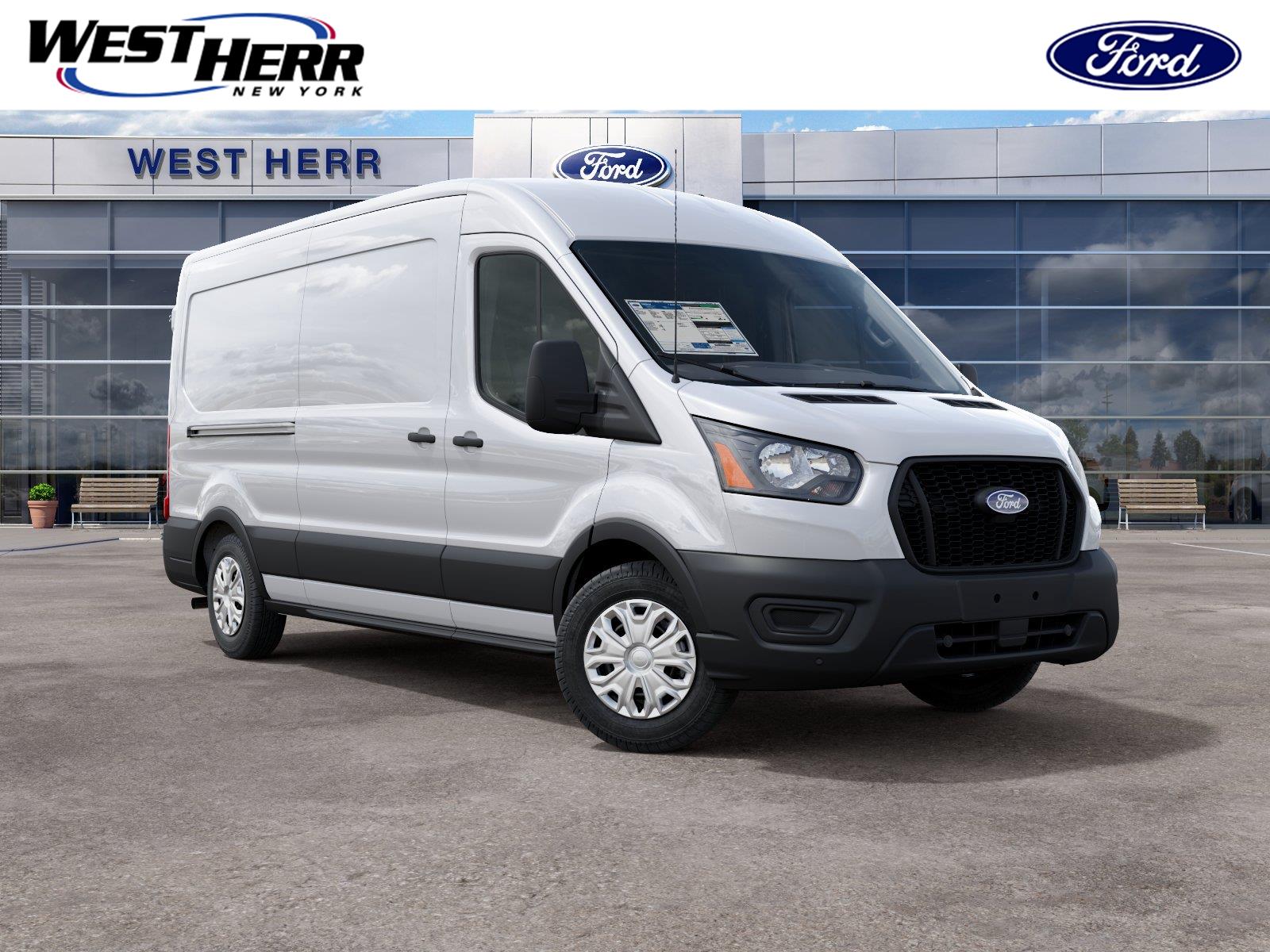 Oxford White 2027 Ford Transit Cargo Van Rear-Wheel Drive 