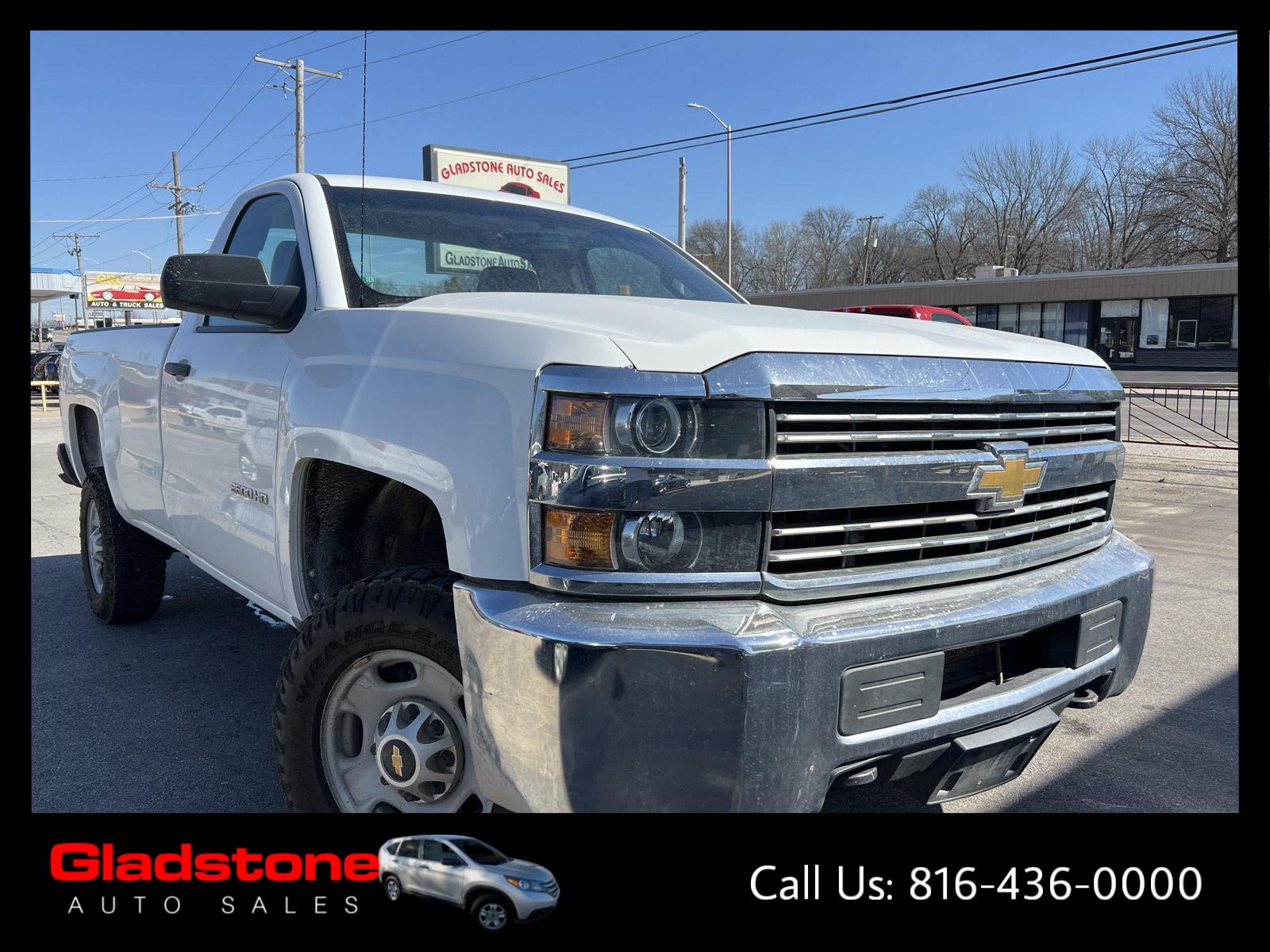 Summit White 2015 Chevrolet Silverado 2500HD Work Truck LB 4WD Pickup Truck Four-Wheel Drive 6-Speed Automatic
