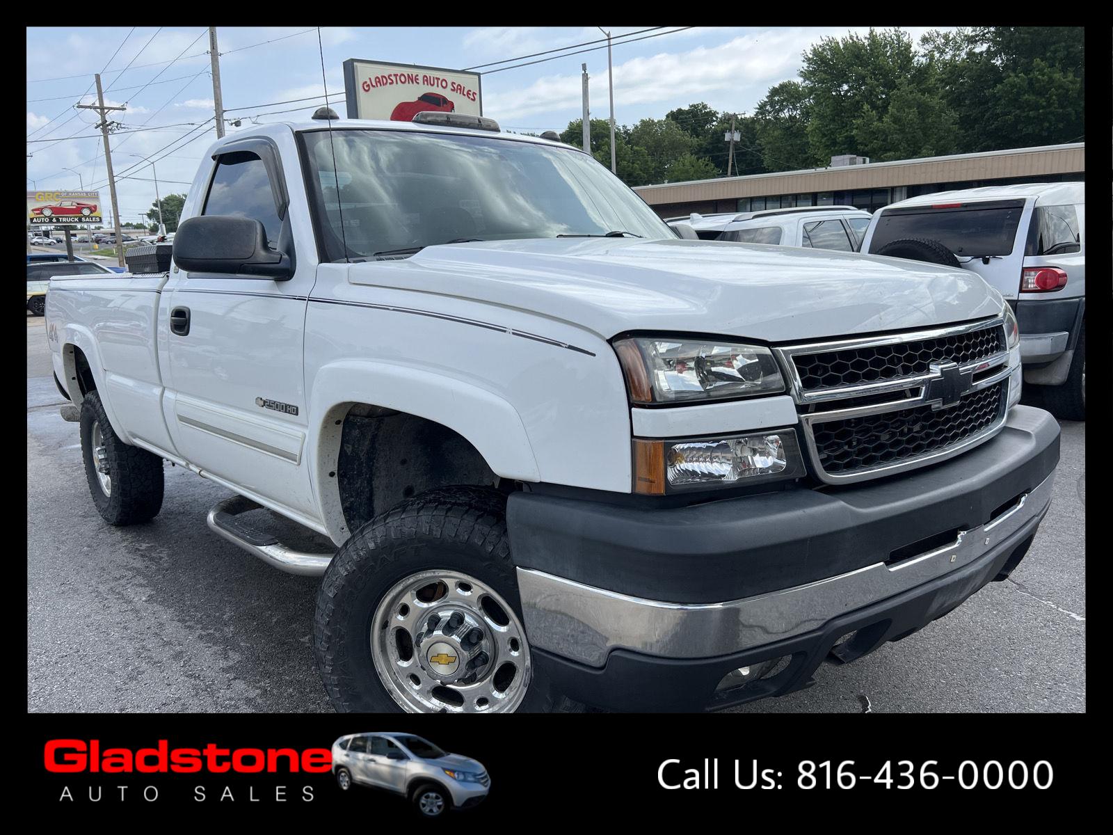 Summit White 2006 Chevrolet Silverado 2500HD Work Truck Regular Cab LB 4WD Pickup Truck Four-Wheel Drive Automatic