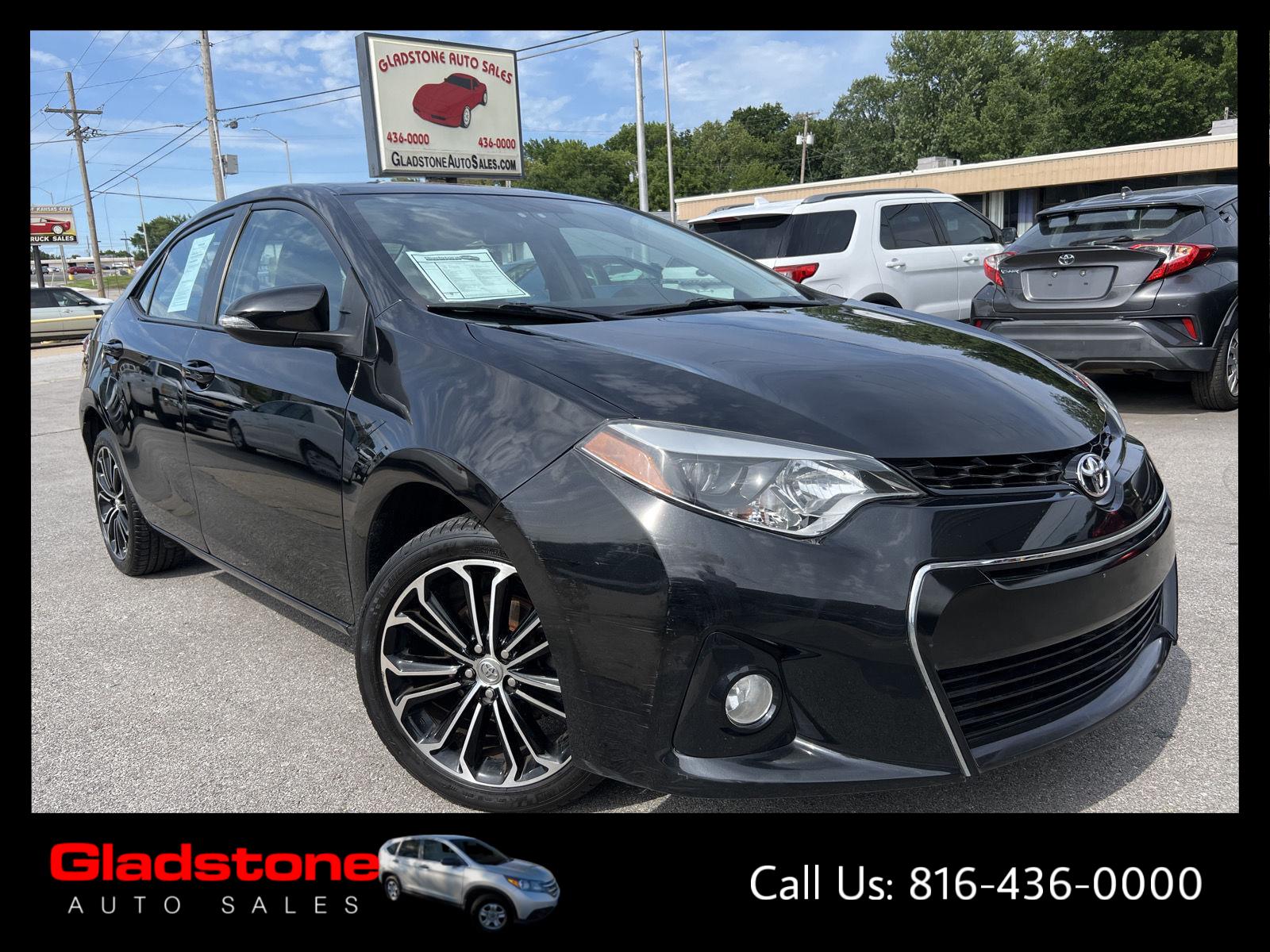 Black Sand Pearl 2016 Toyota Corolla Sedan Front-Wheel Drive Continuously Variable Transmission