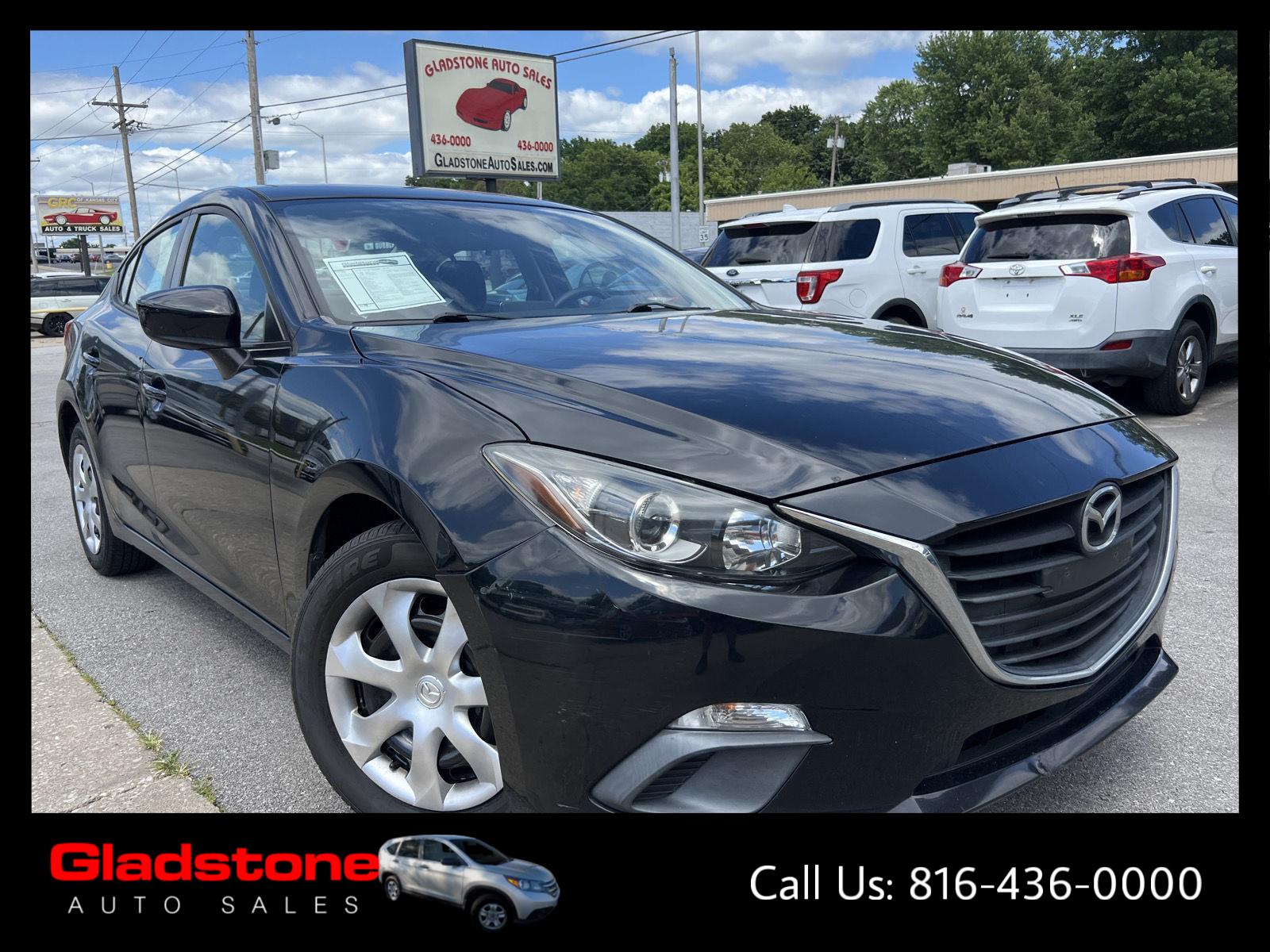 Jet Black Mica 2015 Mazda MAZDA3 Sedan Front-Wheel Drive Automatic