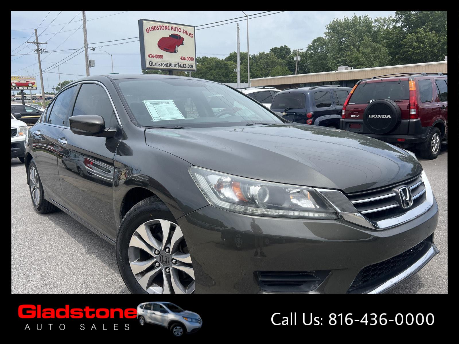 Hematite Metallic 2014 Honda Accord Sedan Front-Wheel Drive Continuously Variable Transmission