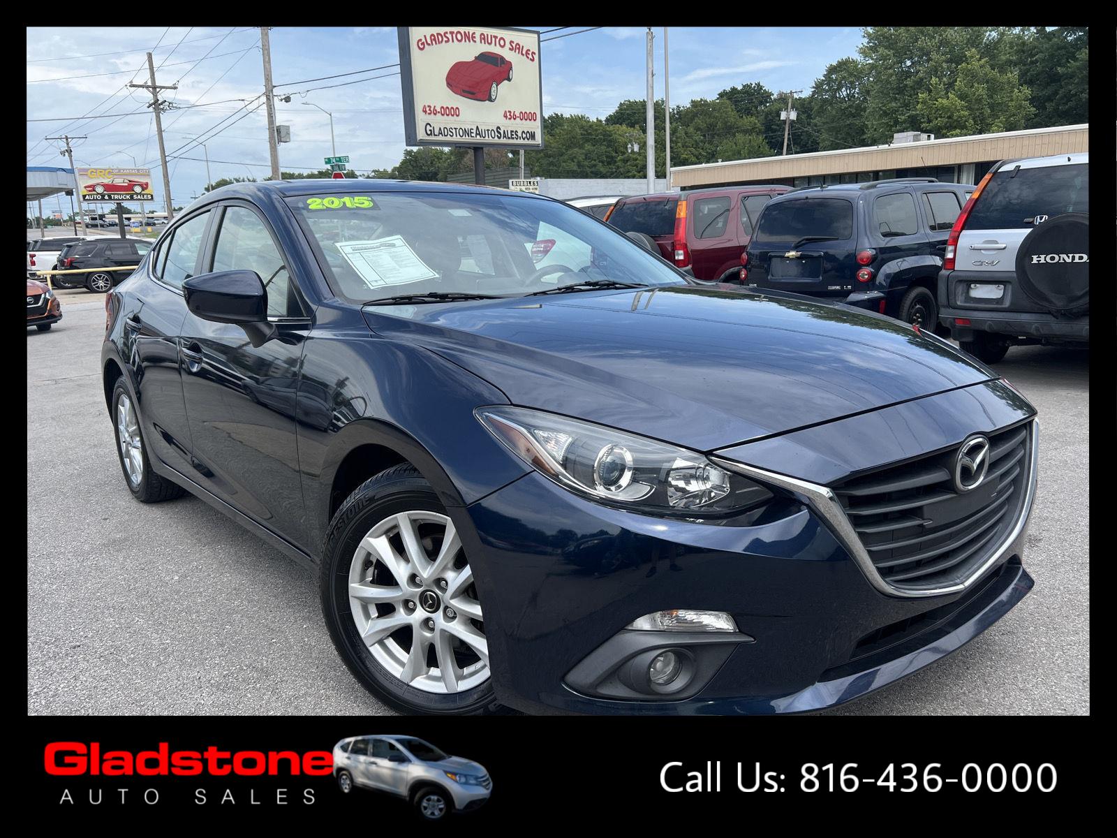 Deep Crystal Blue Mica 2015 Mazda MAZDA3 Sedan Front-Wheel Drive Automatic