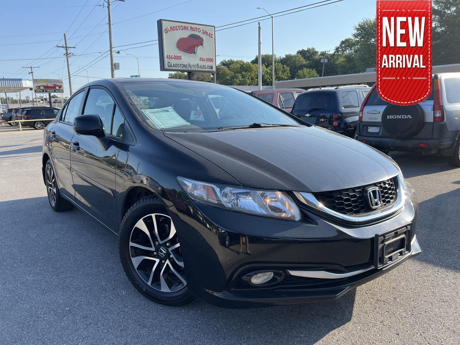 Crystal Black Pearl 2013 Honda Civic Sedan Front-Wheel Drive Automatic