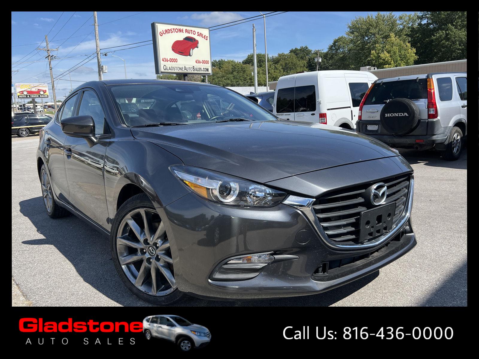 Machine Gray Metallic 2018 Mazda MAZDA3 Sedan Front-Wheel Drive Automatic