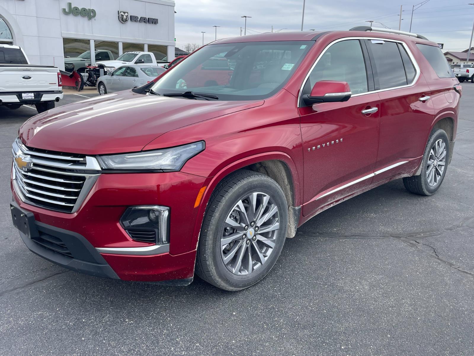 Radiant Red Tintcoat 2023 Chevrolet Traverse Premier AWD SUV / Crossover Four-Wheel Drive 9-Speed Automatic