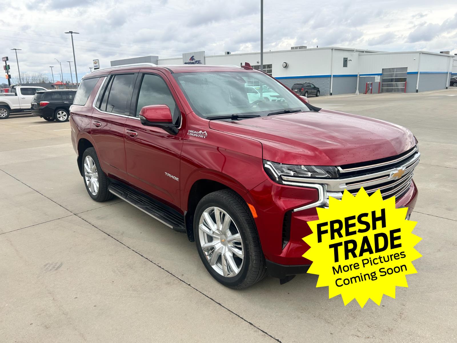 Used 2021 Cherry Red Tintcoat Chevrolet High Country image 4