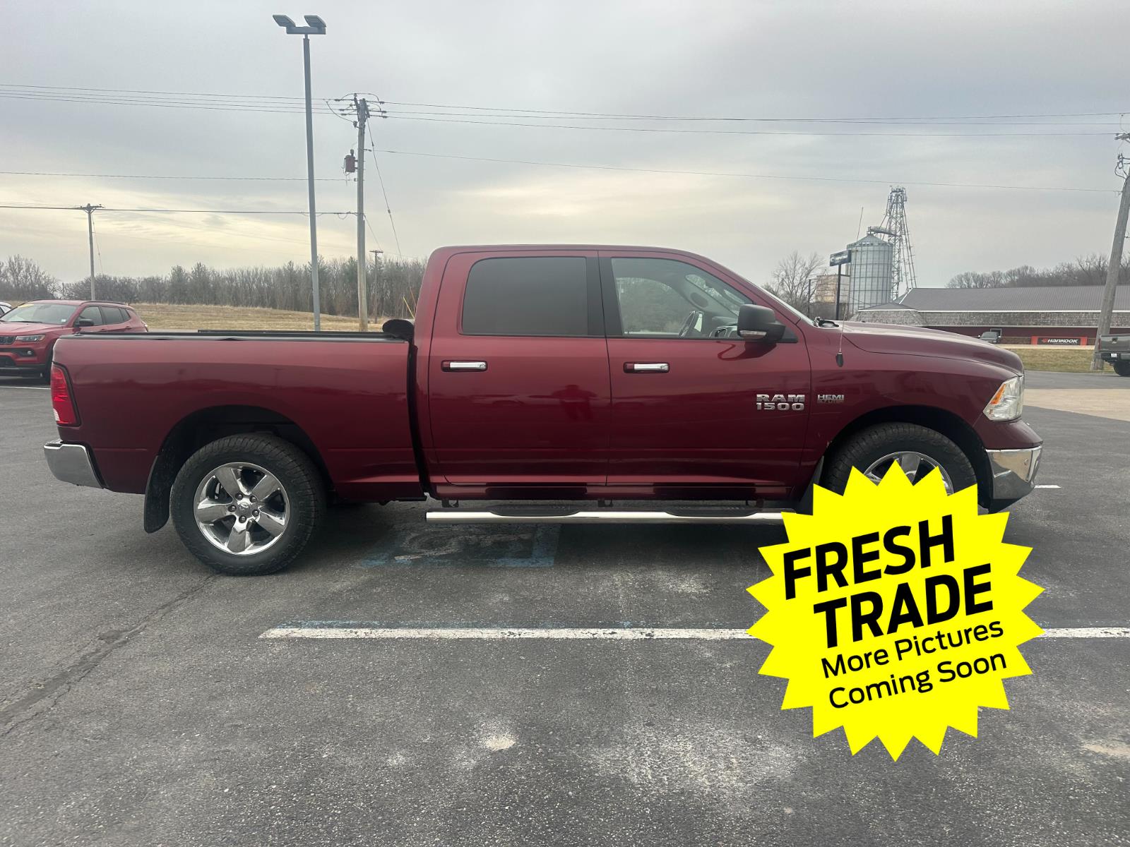 Used 2018 Delmonico Red Pearlcoat Ram Big Horn image 3