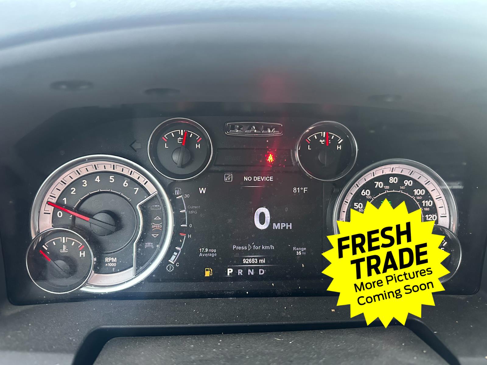 Used 2018 Delmonico Red Pearlcoat Ram Big Horn image 9