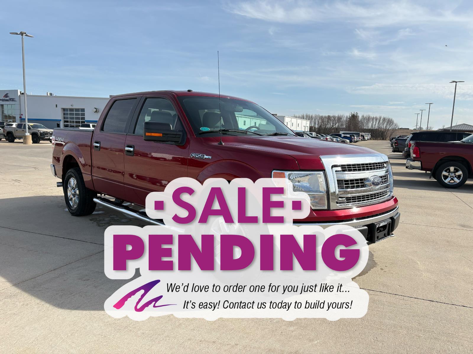 Used 2014 Ruby Red Metallic Tinted Clear Coat Ford XLT image 2