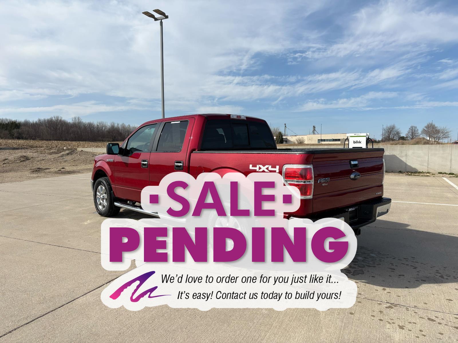 Used 2014 Ruby Red Metallic Tinted Clear Coat Ford XLT image 3