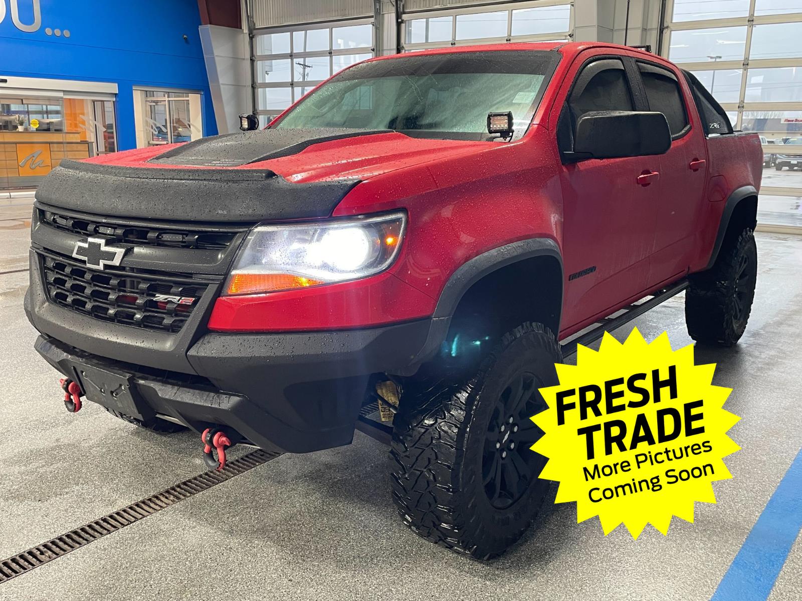 Red Hot 2019 Chevrolet Colorado ZR2 Crew Cab 4WD Pickup Truck Four-Wheel Drive 8-Speed Automatic