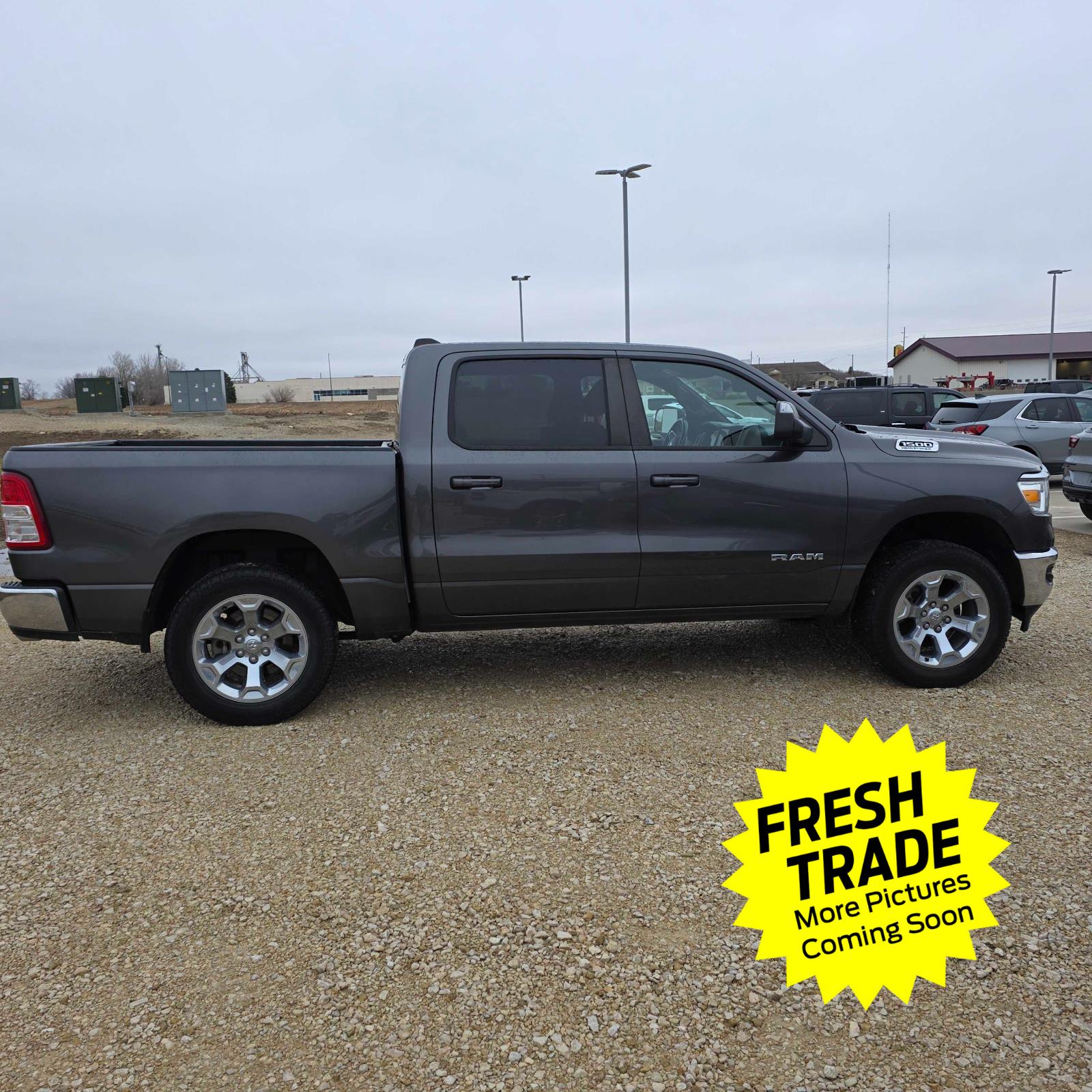 Used 2021 Granite Crystal Metallic Clearcoat Ram Big Horn image 2