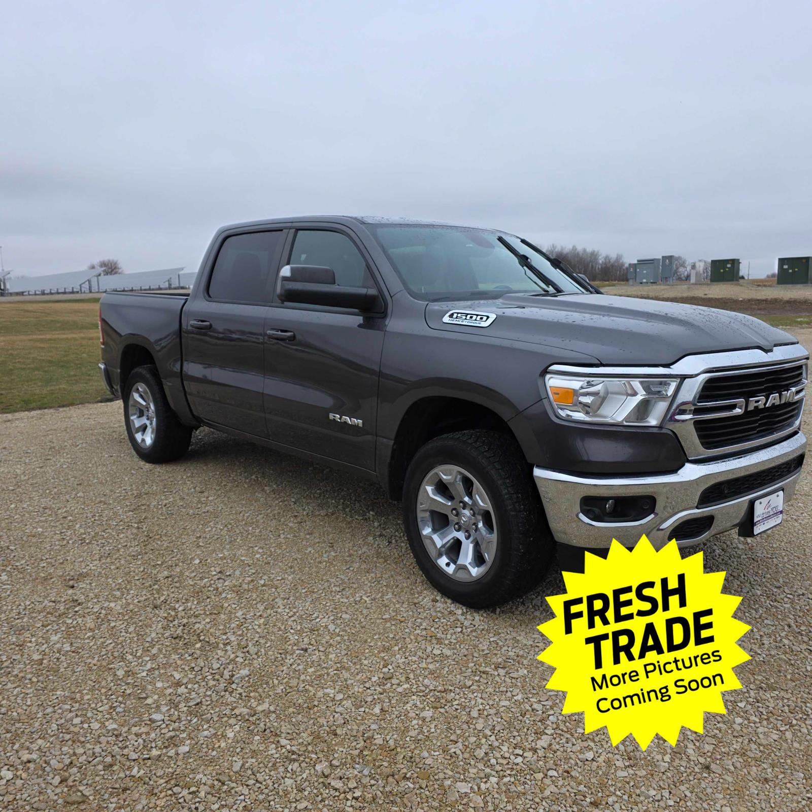 Used 2021 Granite Crystal Metallic Clearcoat Ram Big Horn image 3