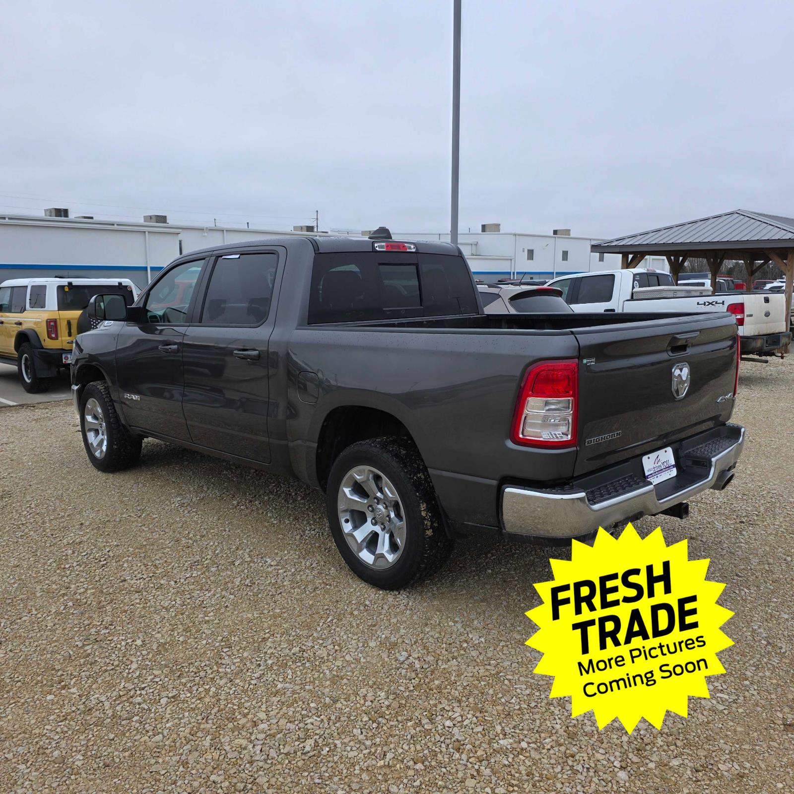 Used 2021 Granite Crystal Metallic Clearcoat Ram Big Horn image 6