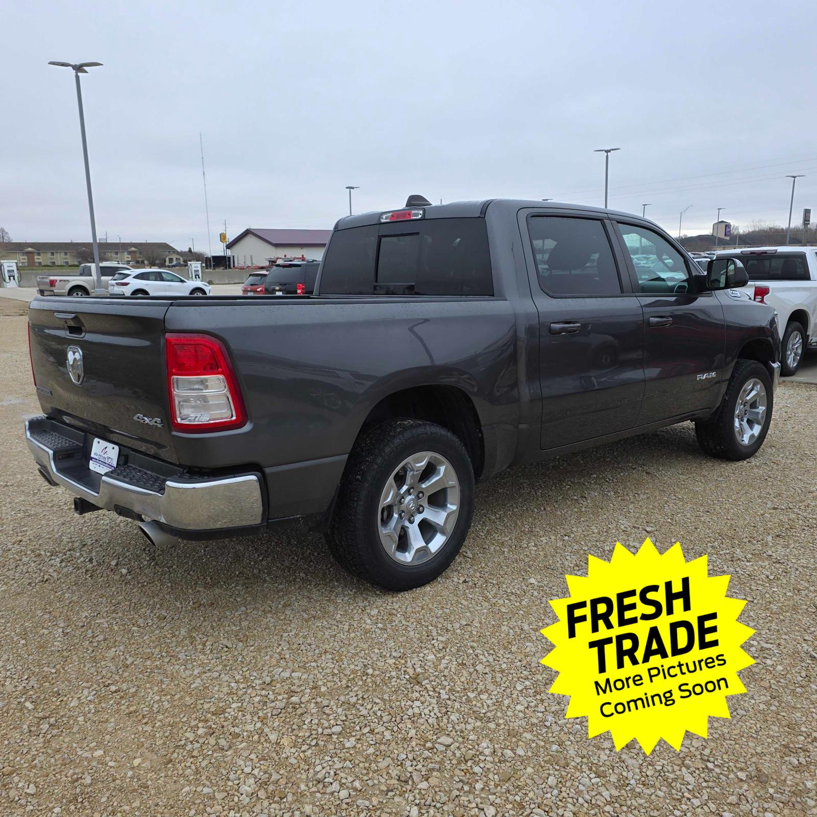 Used 2021 Granite Crystal Metallic Clearcoat Ram Big Horn image 8