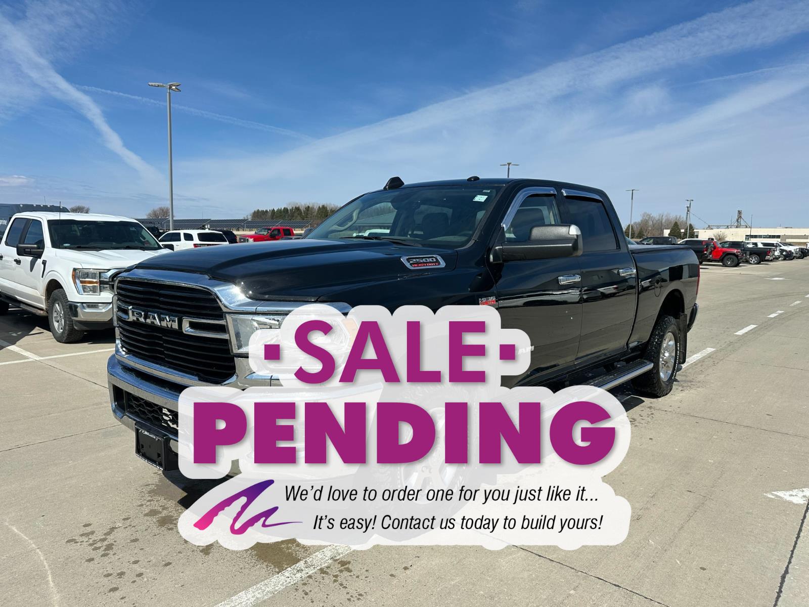 Diamond Black Crystal Pearlcoat 2020 RAM 2500 Big Horn Crew Cab 4WD Pickup Truck Four-Wheel Drive 8-Speed Automatic