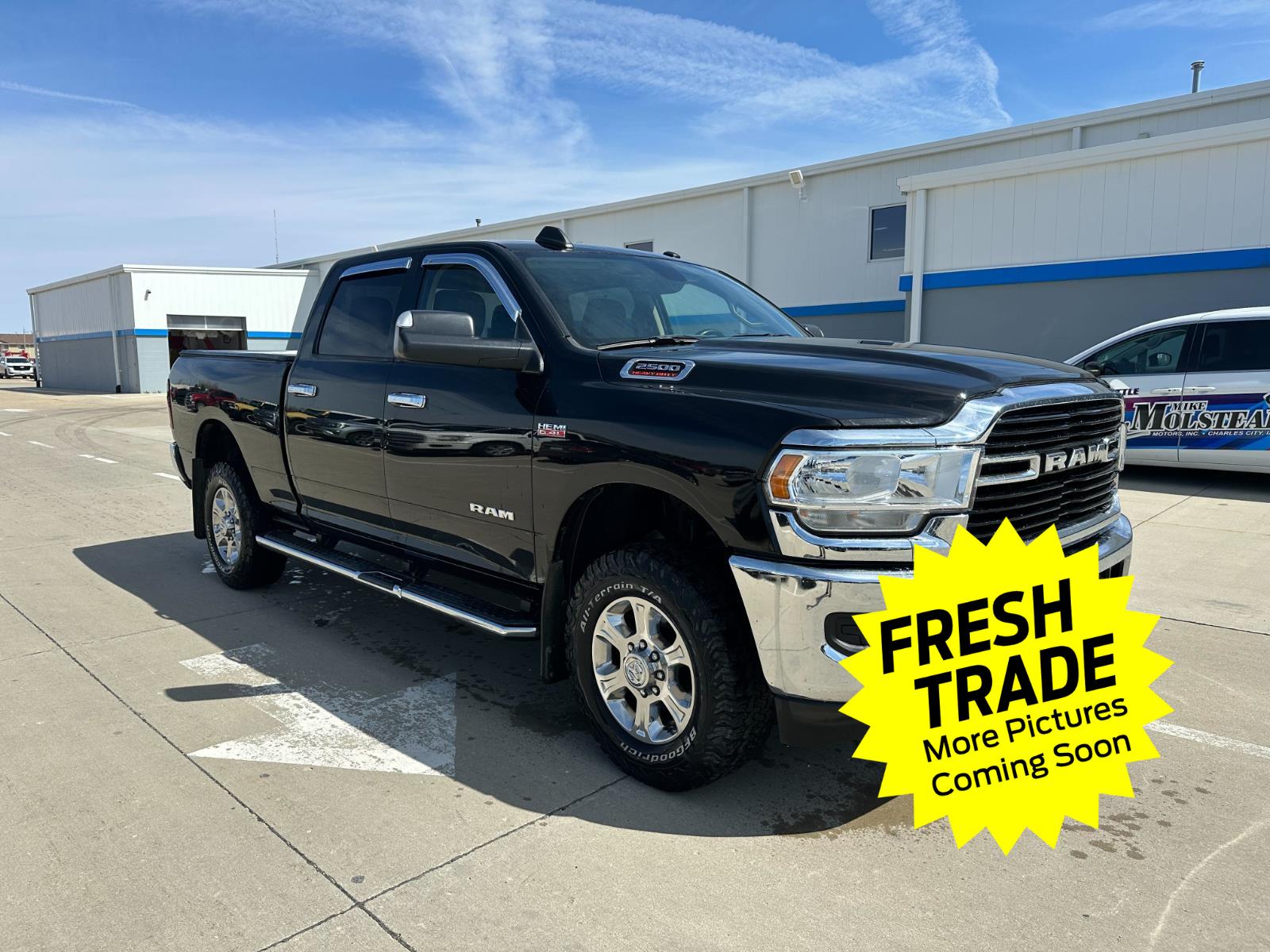 Used 2020 Diamond Black Crystal Pearlcoat Ram Big Horn image 2