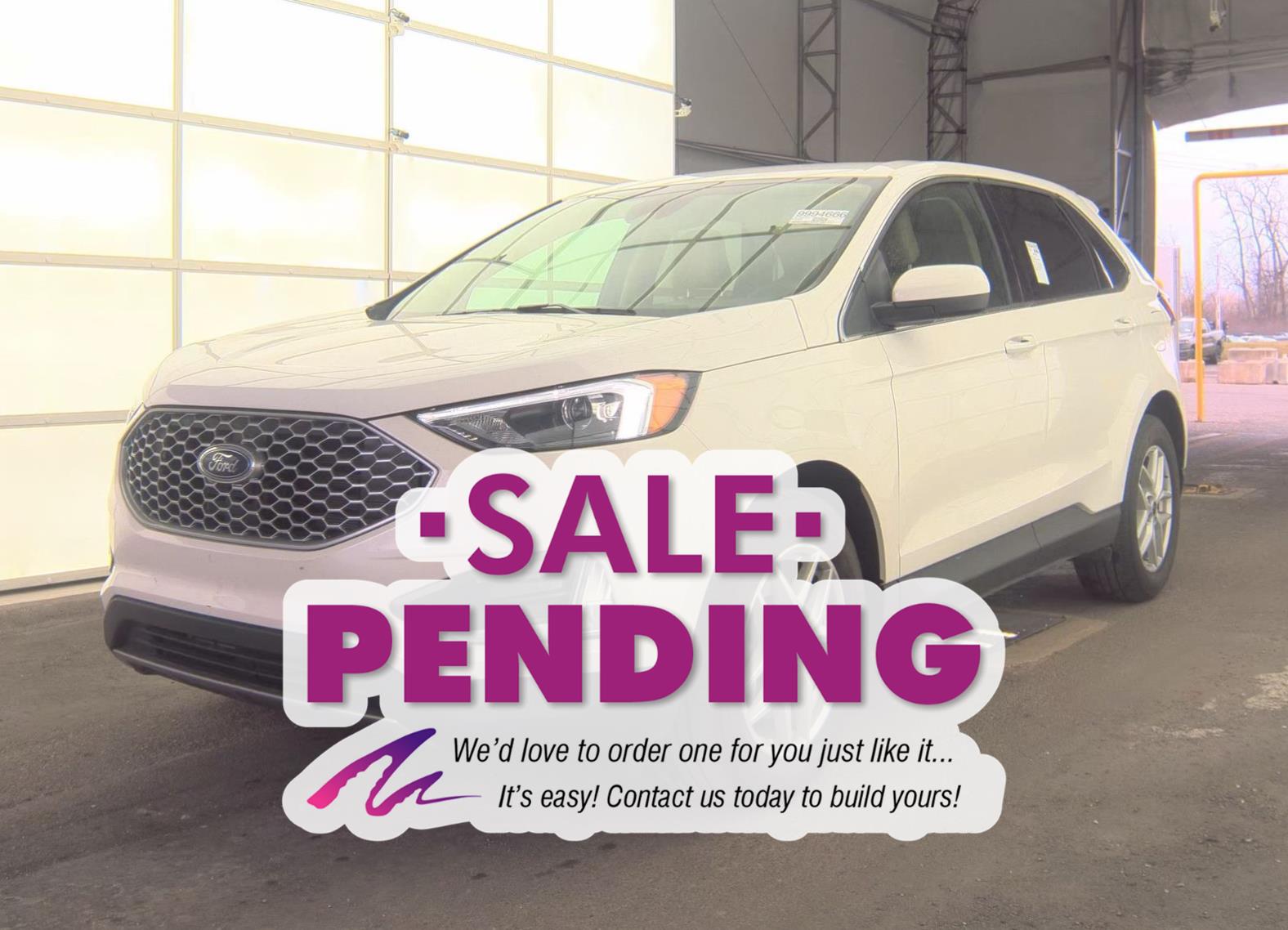 Star White Metallic Tri-Coat 2024 Ford Edge SEL AWD SUV / Crossover All-Wheel Drive 8-Speed Automatic