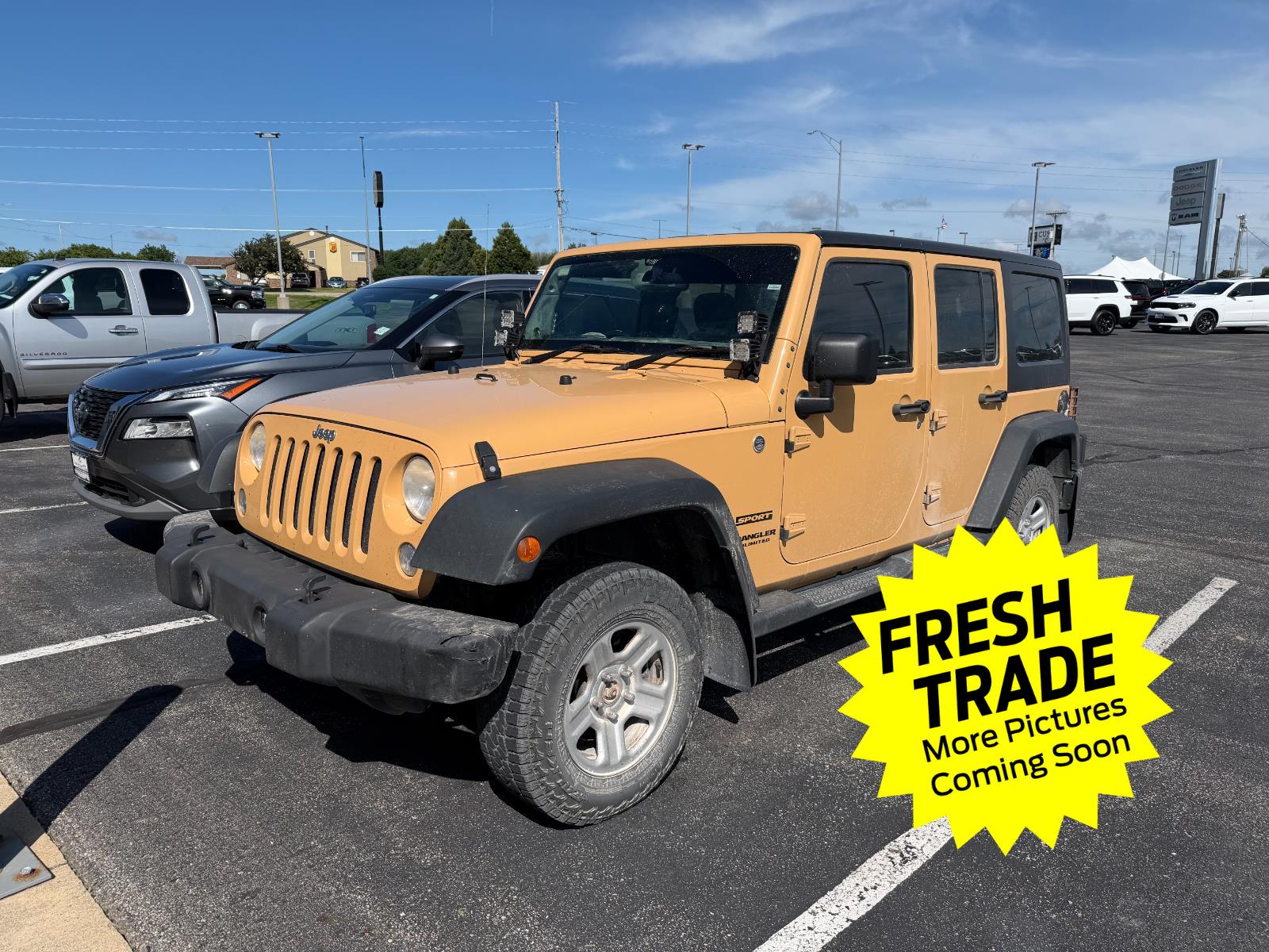 Dune Clear Coat 2014 Jeep Wrangler SUV / Crossover Four-Wheel Drive 5-Speed Automatic