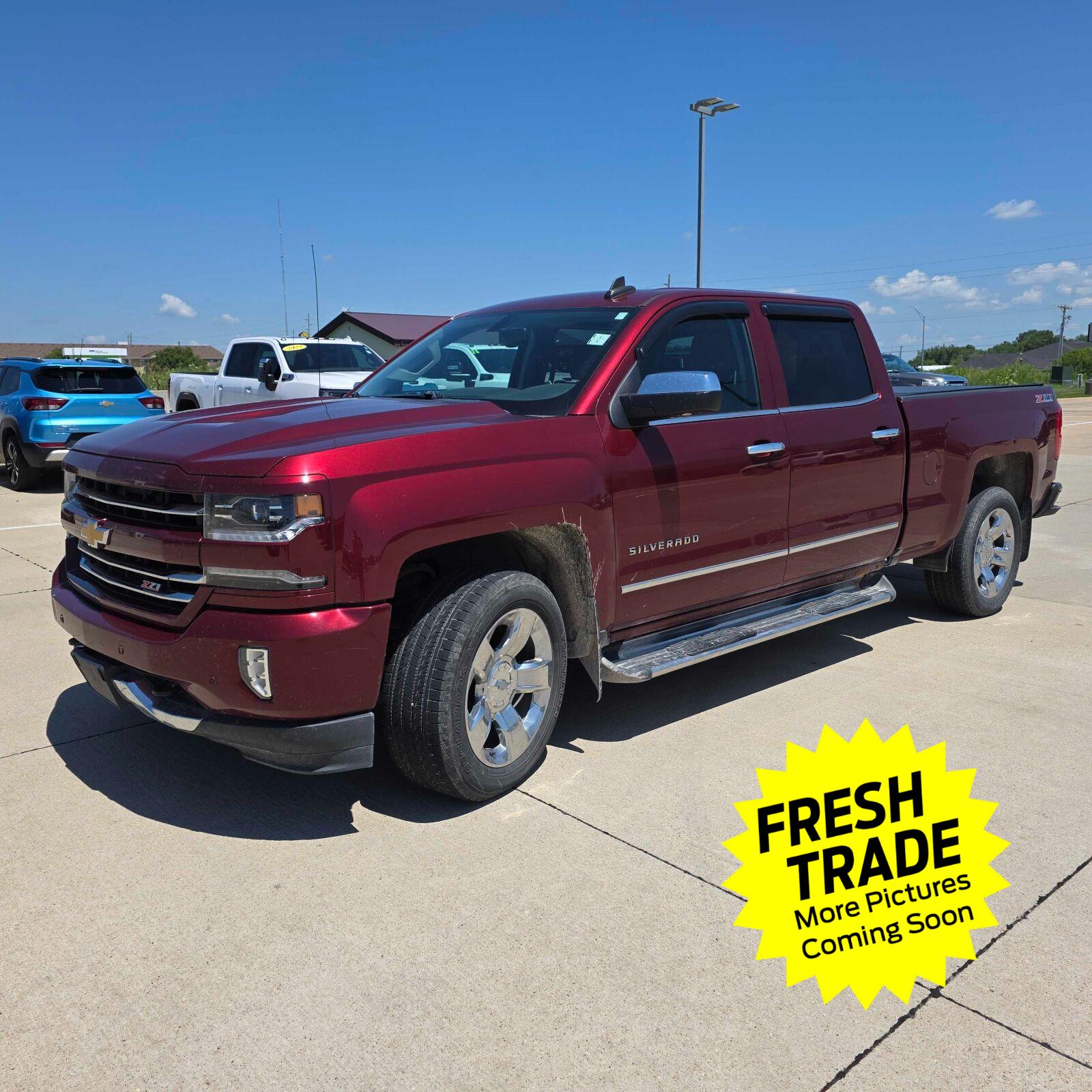 Siren Red Tintcoat 2017 Chevrolet Silverado 1500 Pickup Truck Four-Wheel Drive 8-Speed Automatic