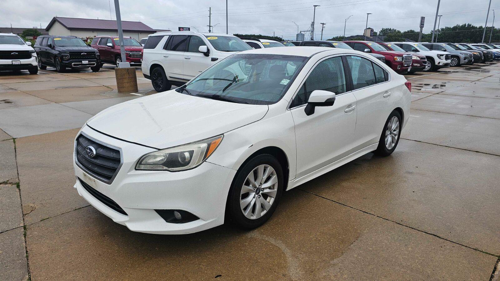 Crystal White Pearl 2015 Subaru Legacy Sedan All-Wheel Drive Continuously Variable Transmission