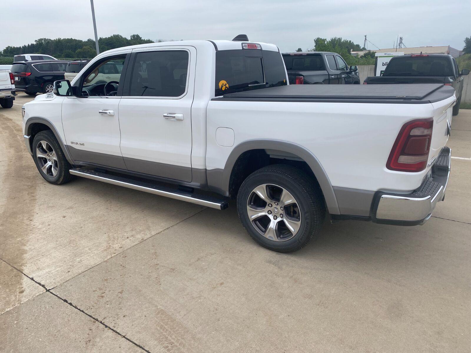 Used 2019 Ivory White Tri-Coat Pearlcoat Ram Laramie image 2