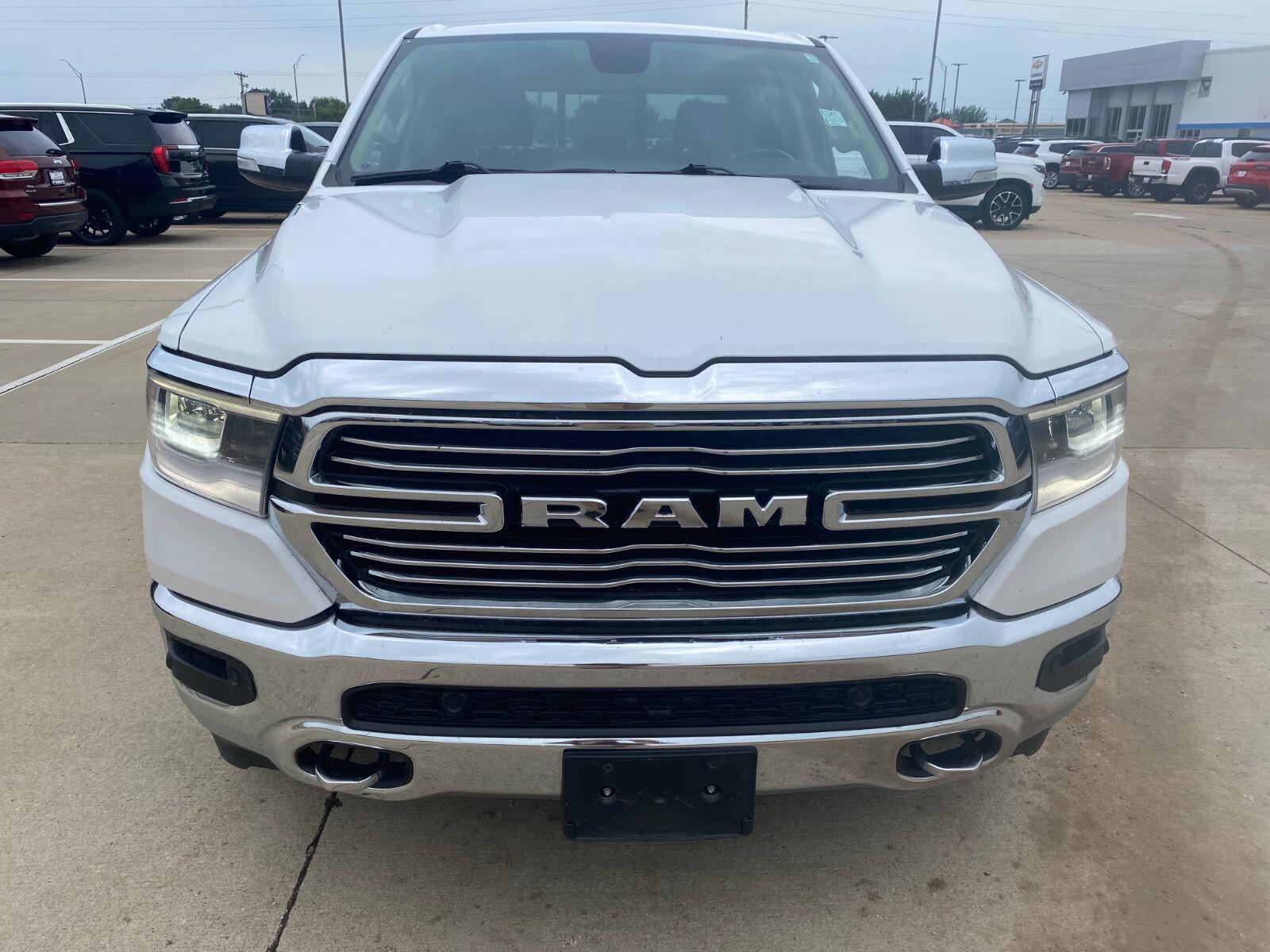 Used 2019 Ivory White Tri-Coat Pearlcoat Ram Laramie image 4