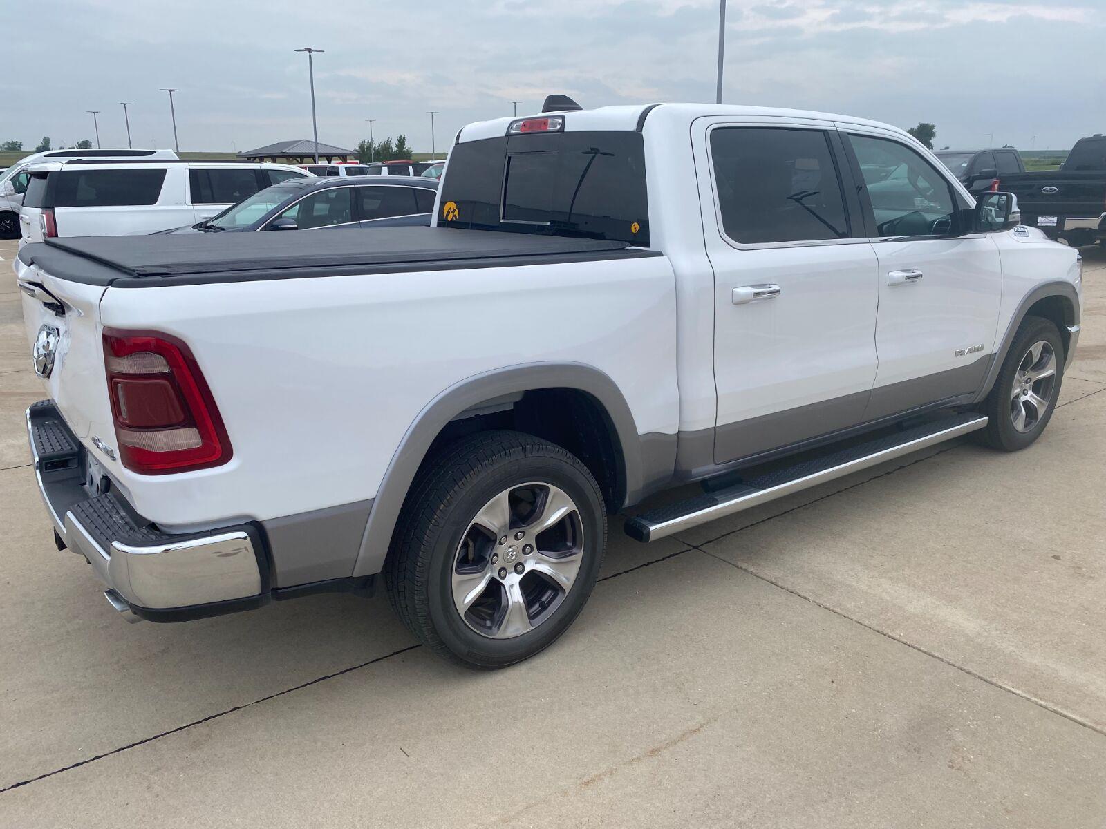 Used 2019 Ivory White Tri-Coat Pearlcoat Ram Laramie image 12