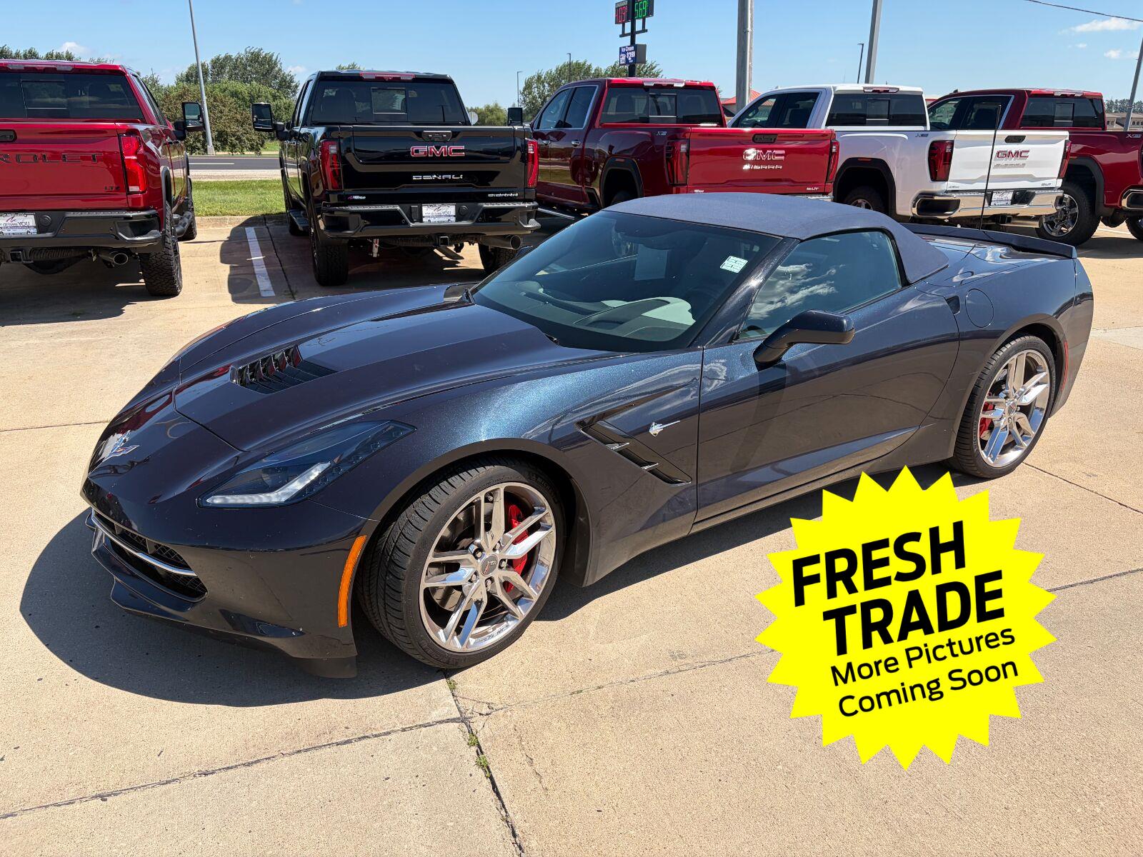 Night Race Blue Metallic 2014 Chevrolet Corvette Convertible Rear-Wheel Drive 7-Speed Manual