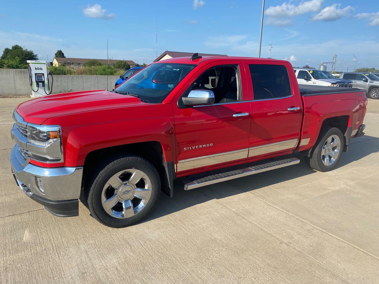 Red Hot 2018 Chevrolet Silverado 1500 Pickup Truck Four-Wheel Drive 6-Speed Automatic