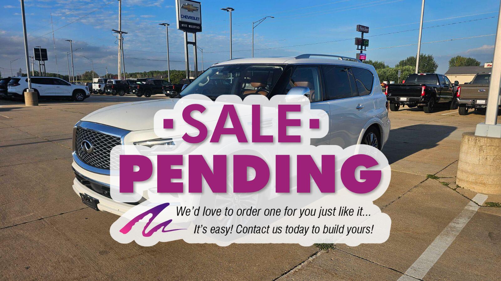 Moonstone White 2020 INFINITI QX80 SUV / Crossover All-Wheel Drive Automatic