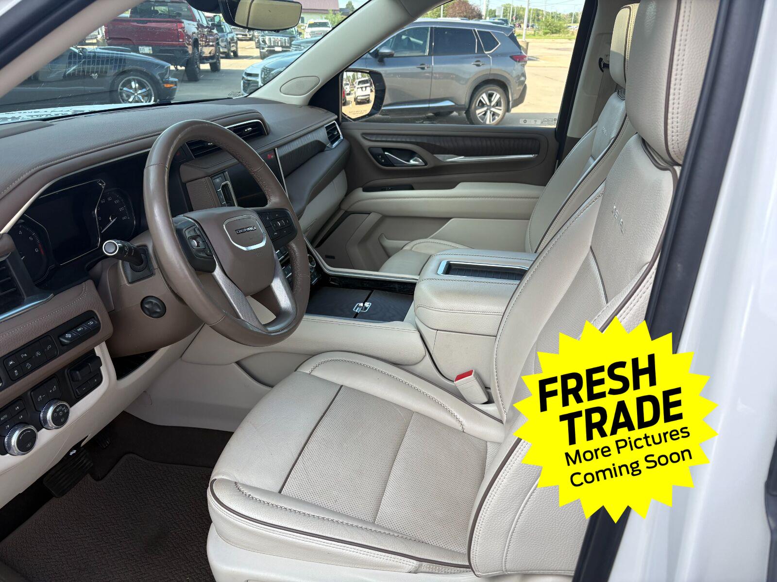 Used 2021 White Frost Tricoat GMC Denali image 9