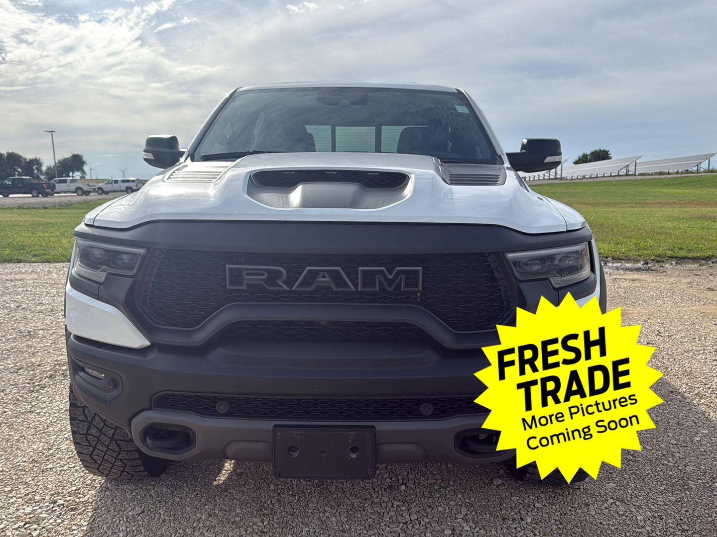 Used 2021 Bright White Clearcoat Ram TRX image 2