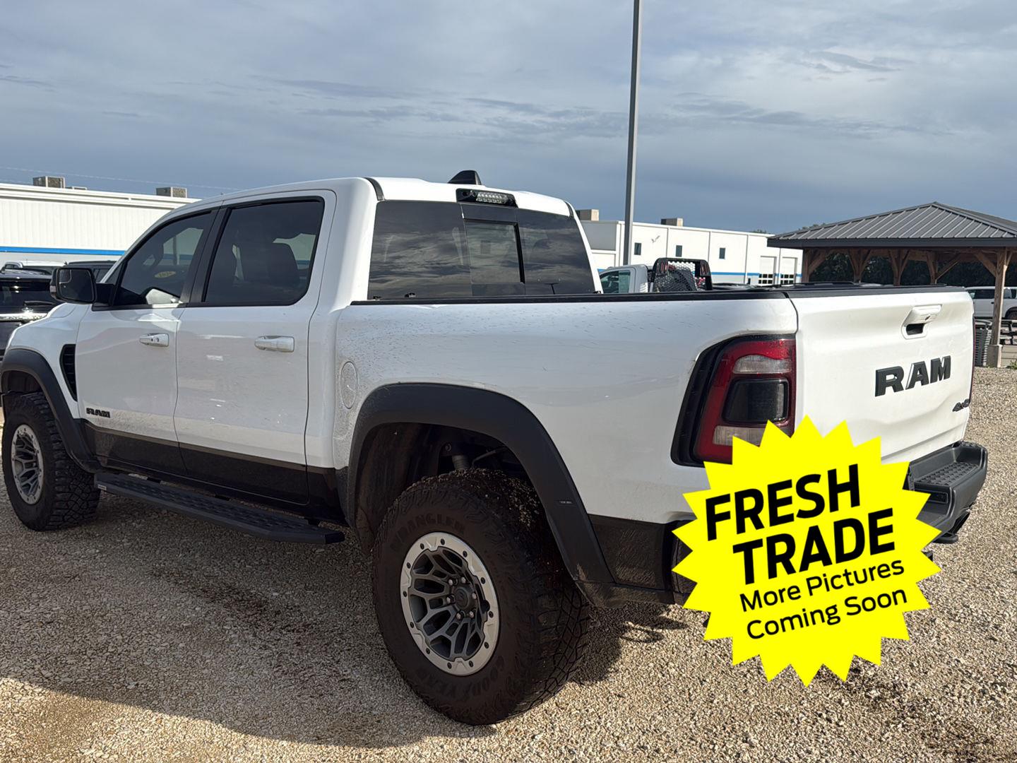 Used 2021 Bright White Clearcoat Ram TRX image 4