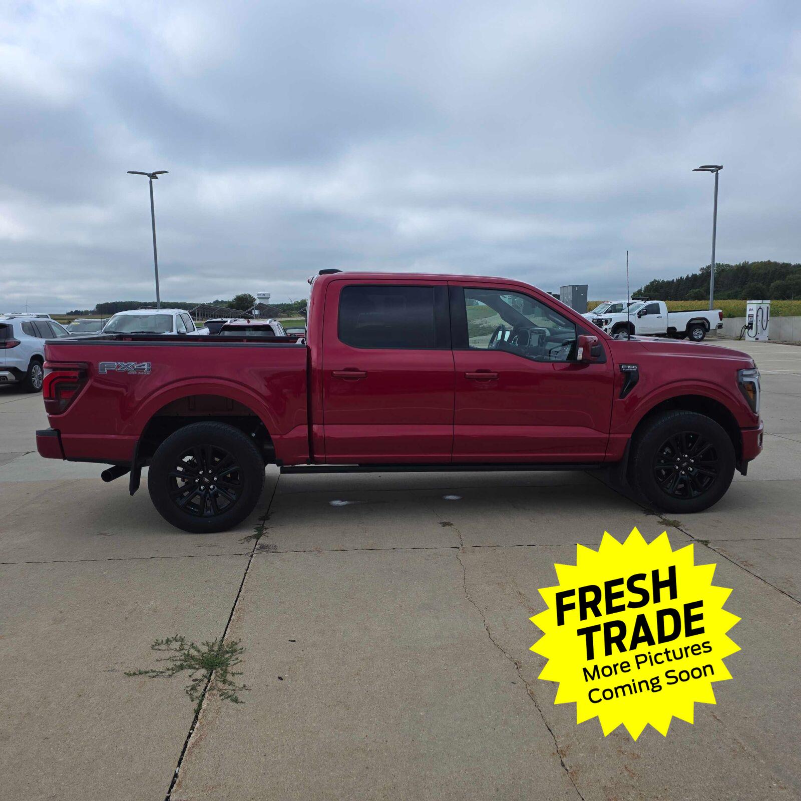 Used 2025 Rapid Red Metallic Tinted Clearcoat Ford Platinum image 2