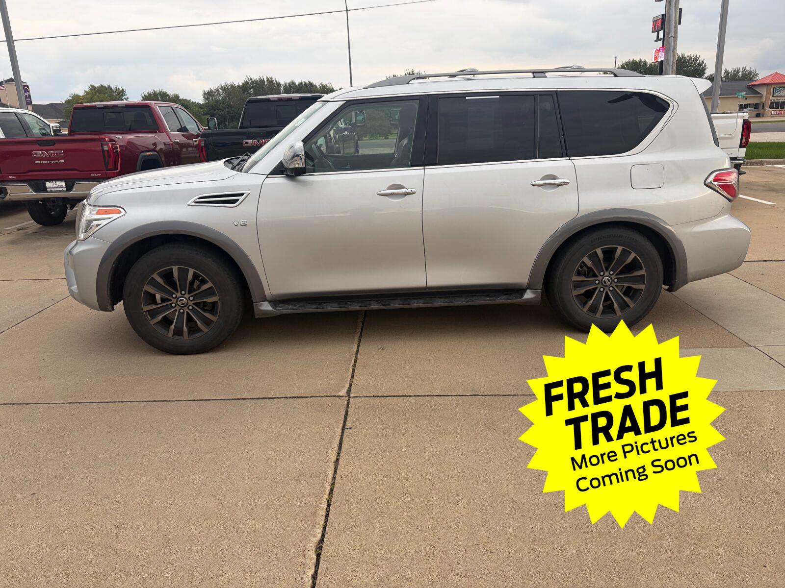 Brilliant Silver 2018 Nissan Armada SUV / Crossover Four-Wheel Drive Automatic