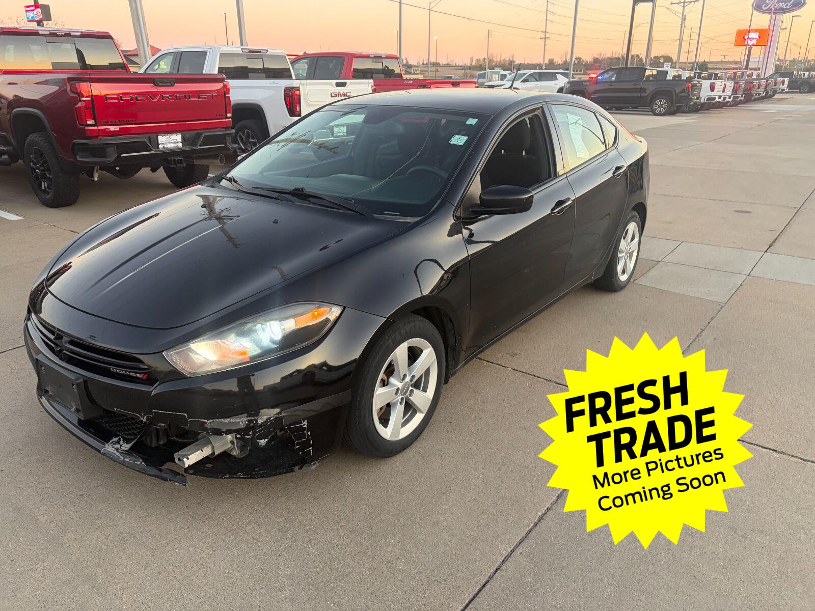 Pitch Black Clearcoat 2015 Dodge Dart Sedan Front-Wheel Drive 6-Speed Automatic