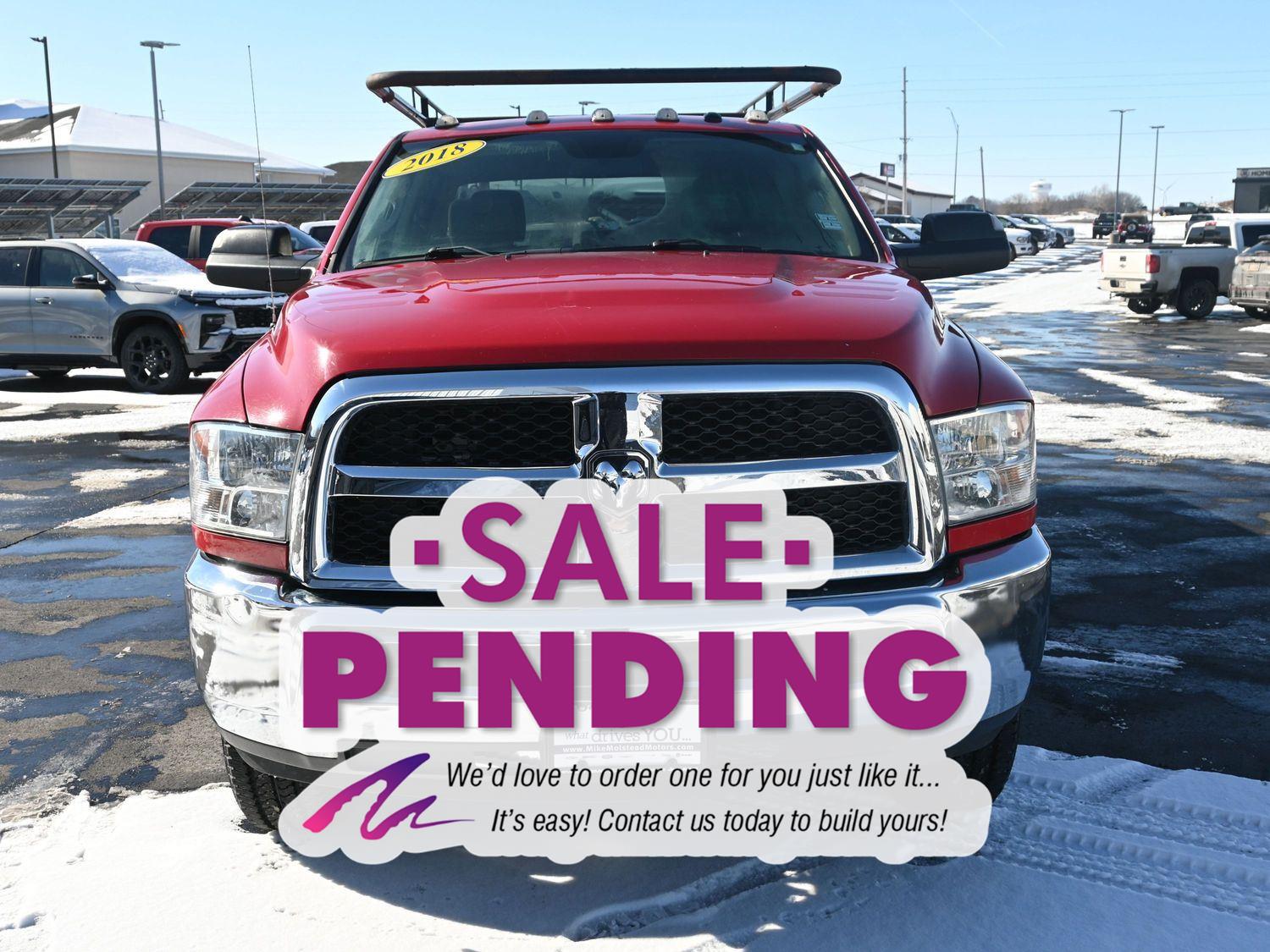 Red 2018 RAM 3500 Tradesman Crew Cab LB 4WD Pickup Truck Four-Wheel Drive 6-Speed Automatic