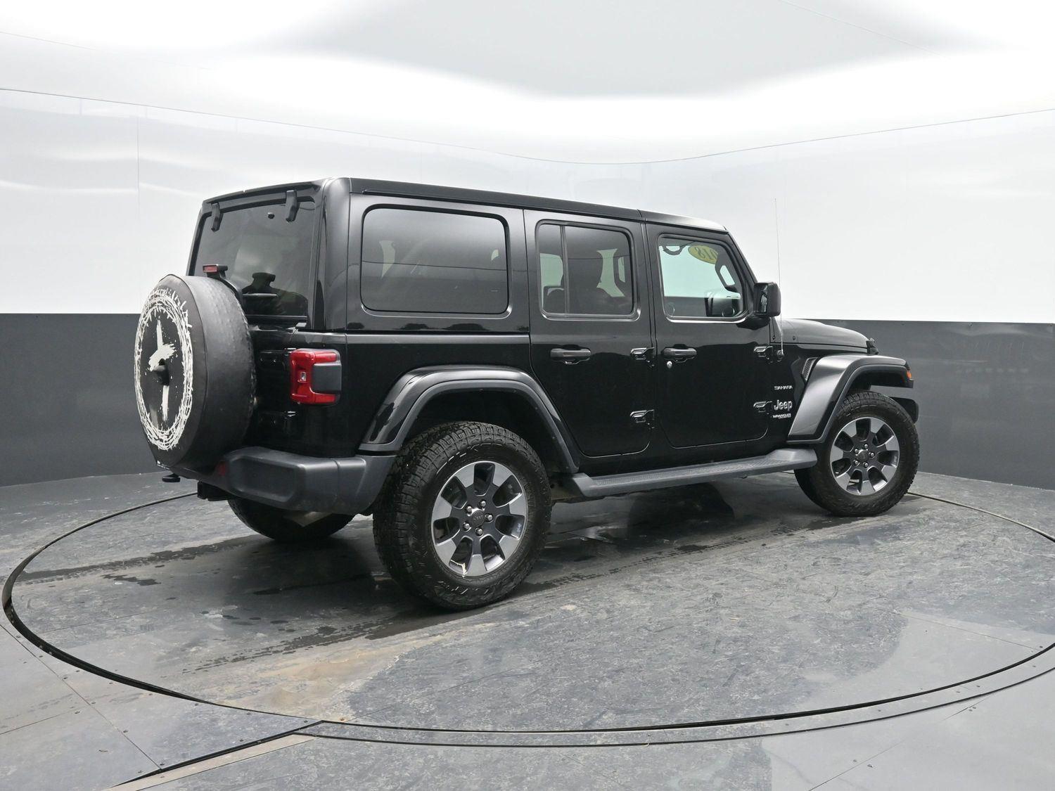 Used 2018 Black Clearcoat Jeep Sahara image 2