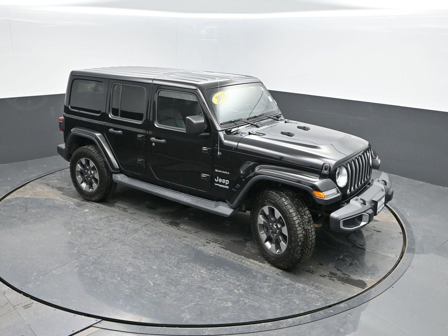Used 2018 Black Clearcoat Jeep Sahara image 34