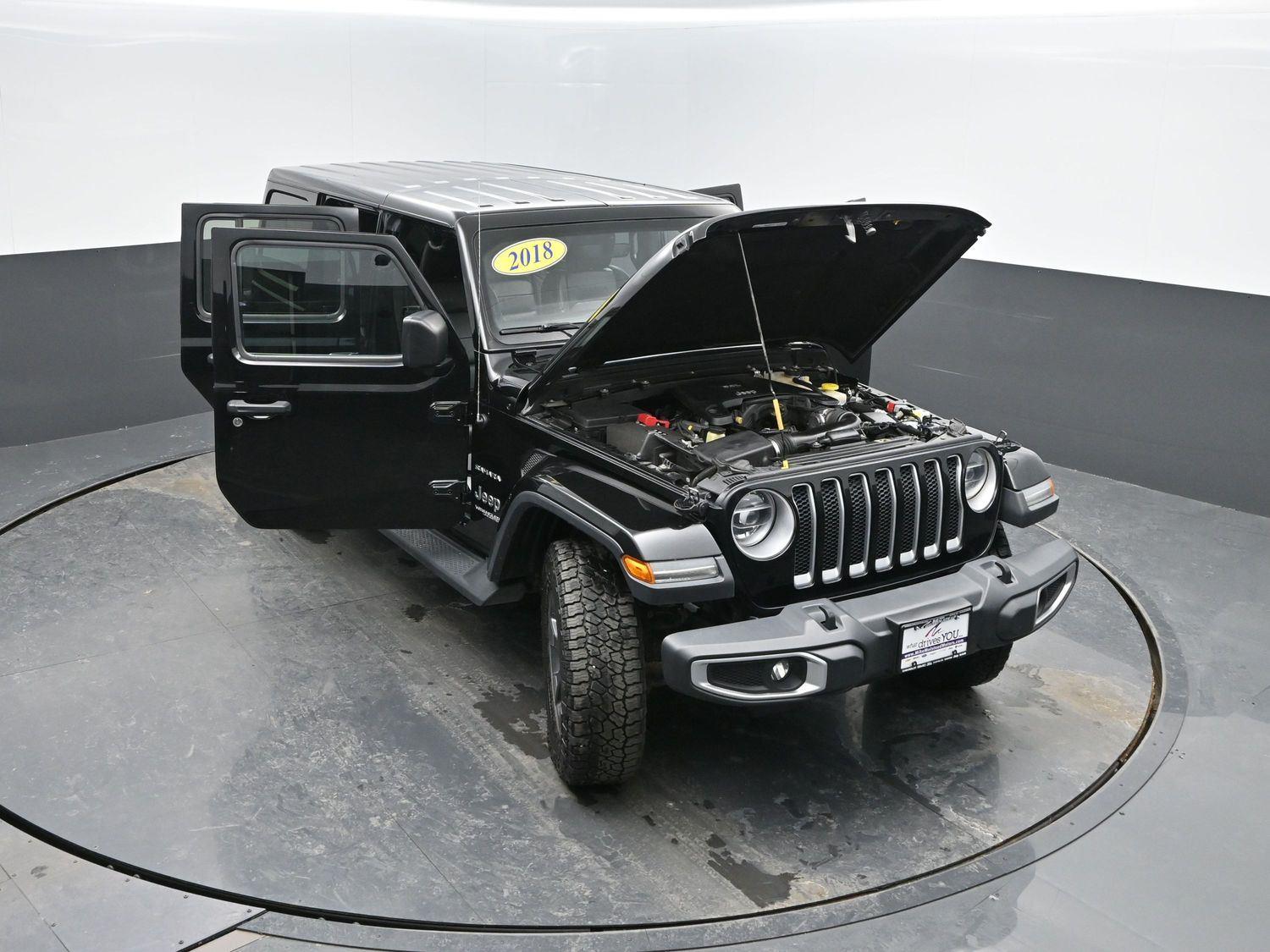 Used 2018 Black Clearcoat Jeep Sahara image 40